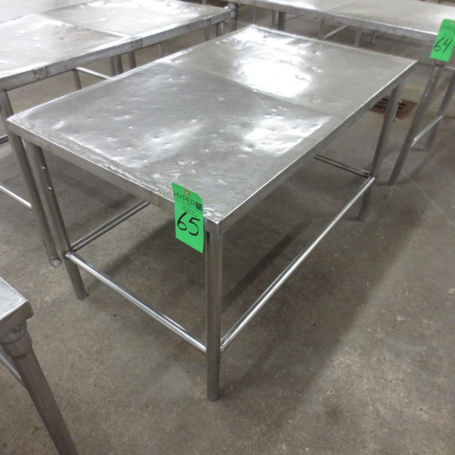 48" X 30" Stainless Table