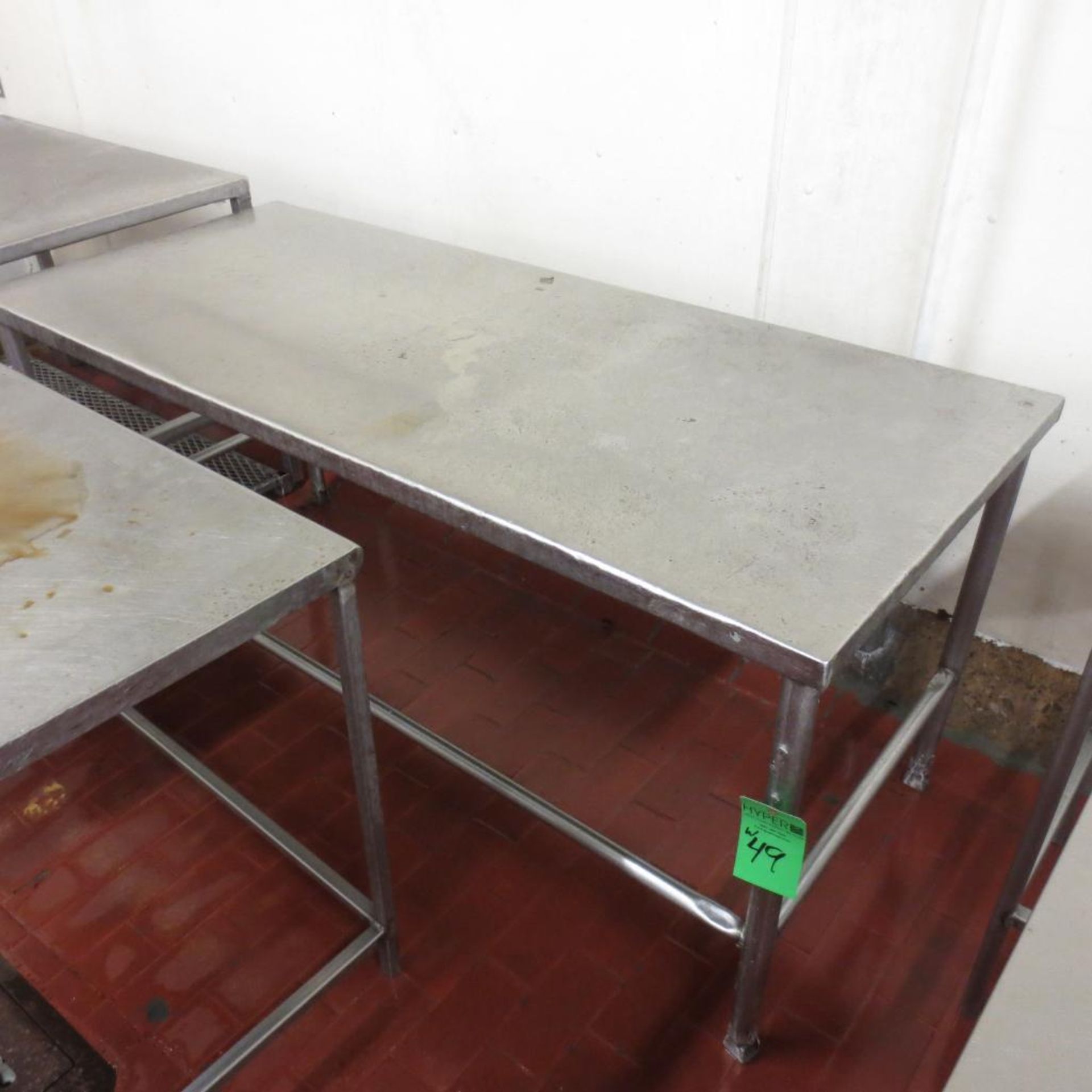 72" X 30" Stainless Table and (2) 48" X 24" Stainless Table - Image 4 of 4