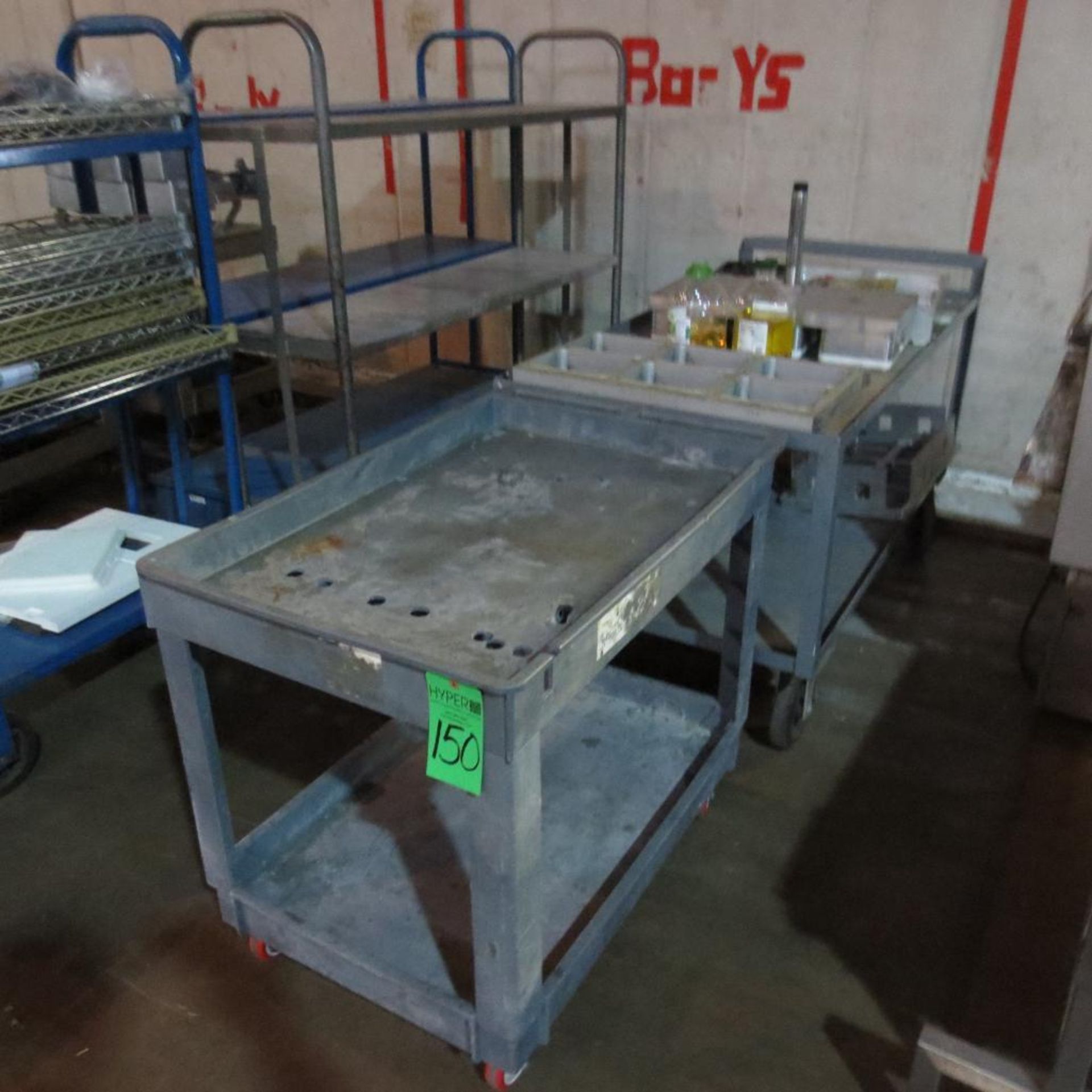 (2) Carts with Sealer Molds