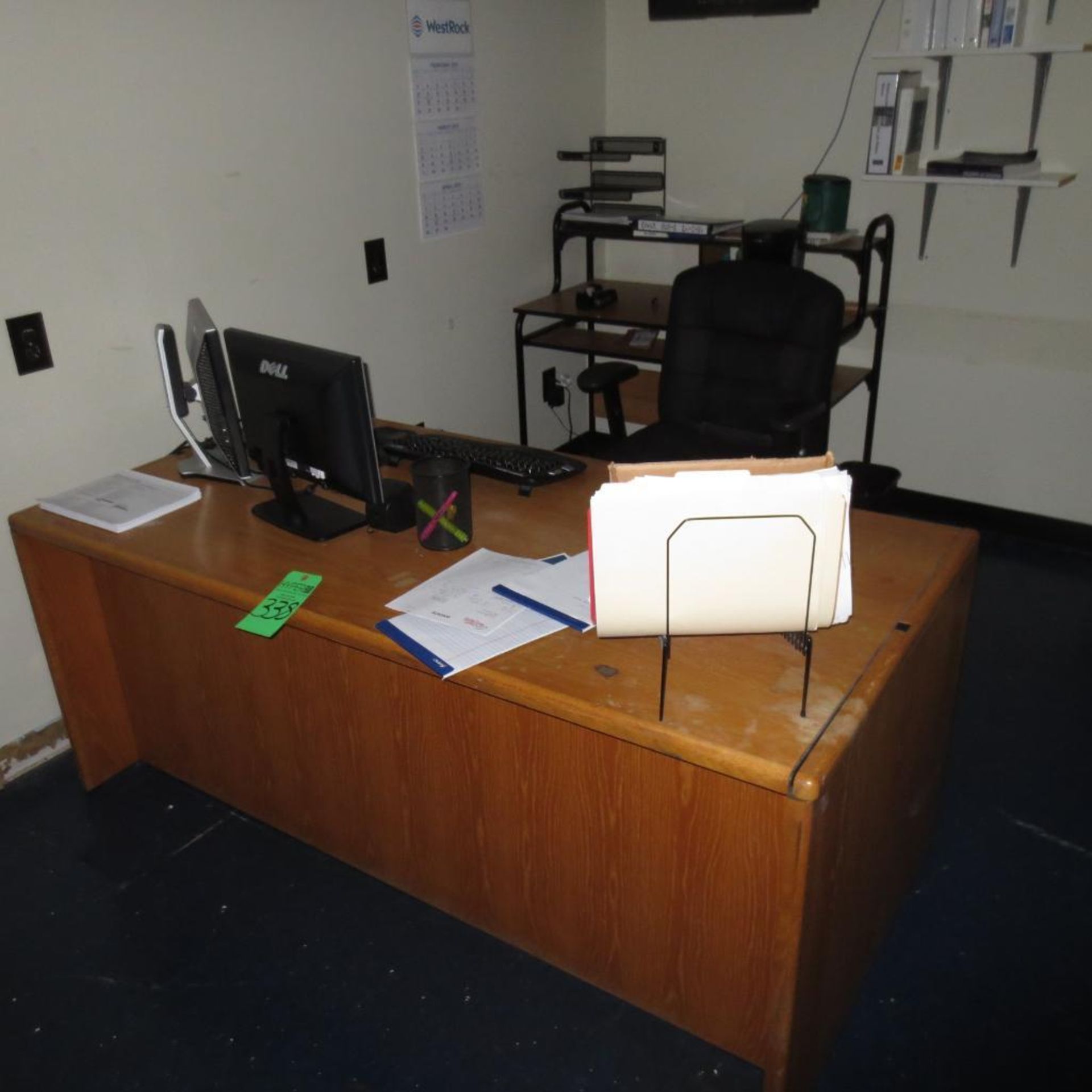 Desk, Chair, Computer, Book Shelf (No Paper Work )