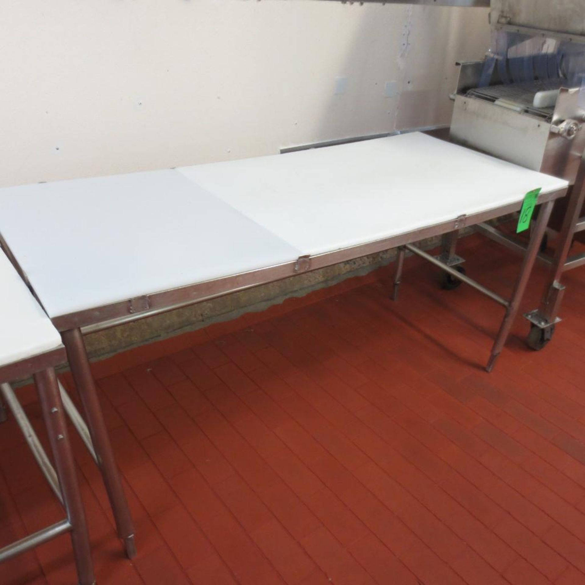 6' X 30" Stainless Table Frame with (1) 30" X 24" Cutting Board Table Top and (1) 48" X 30" Cutting - Image 2 of 2