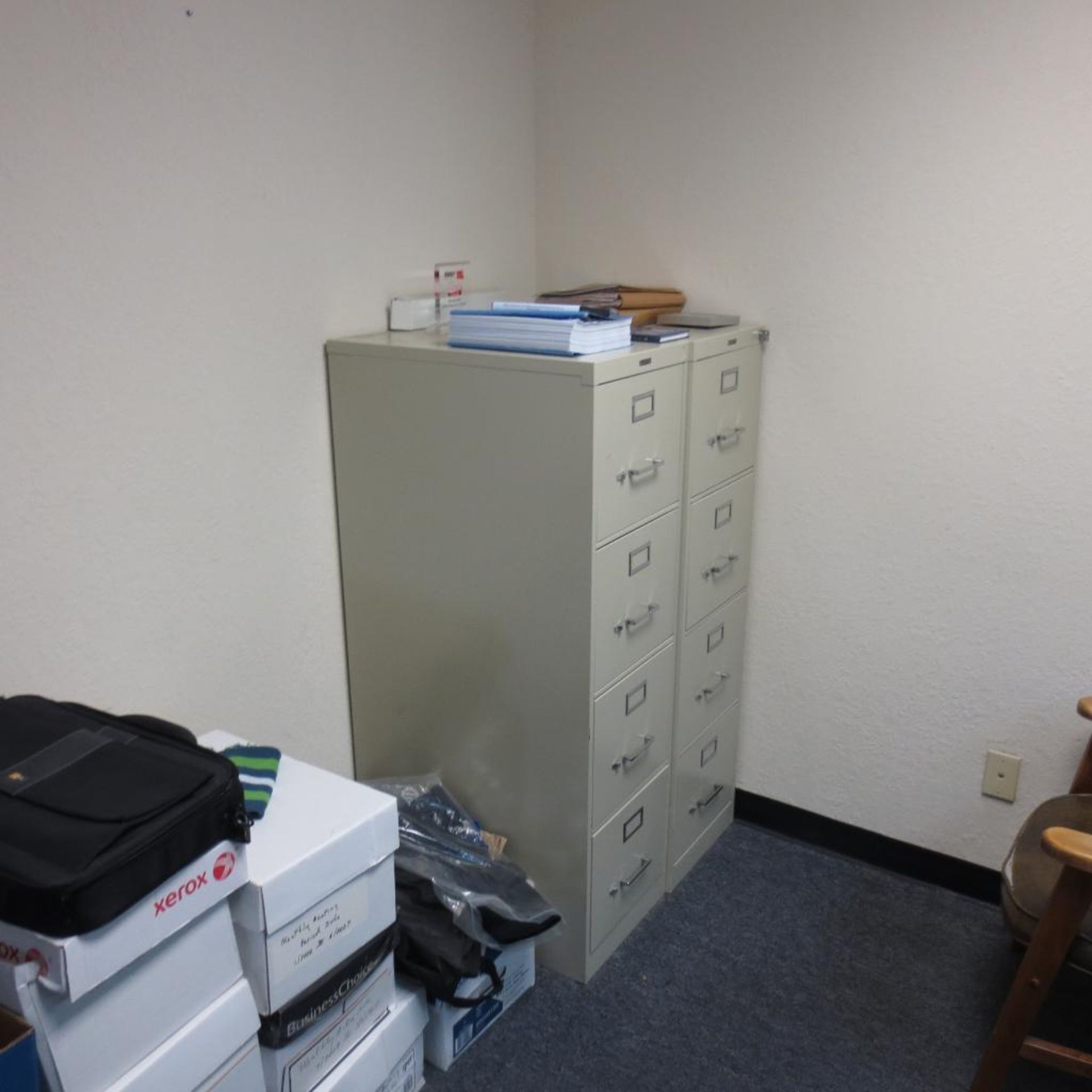 Desk, Chairs, File Cabinets and Computer (No Paper Work ) - Image 3 of 3