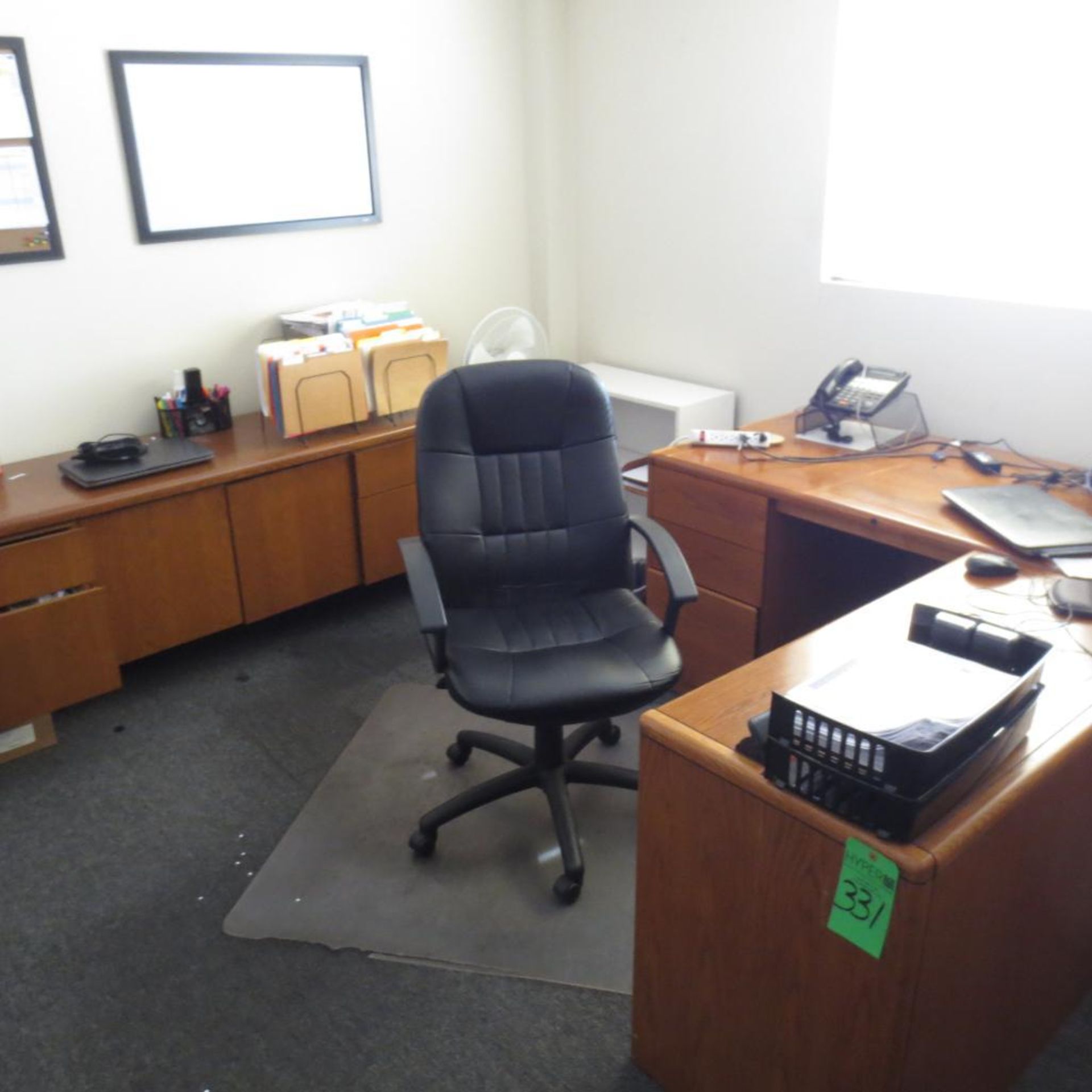 Desk, Book Shelfs, File Cabinets, Chairs and Computer (No Paper Work ) - Image 2 of 3