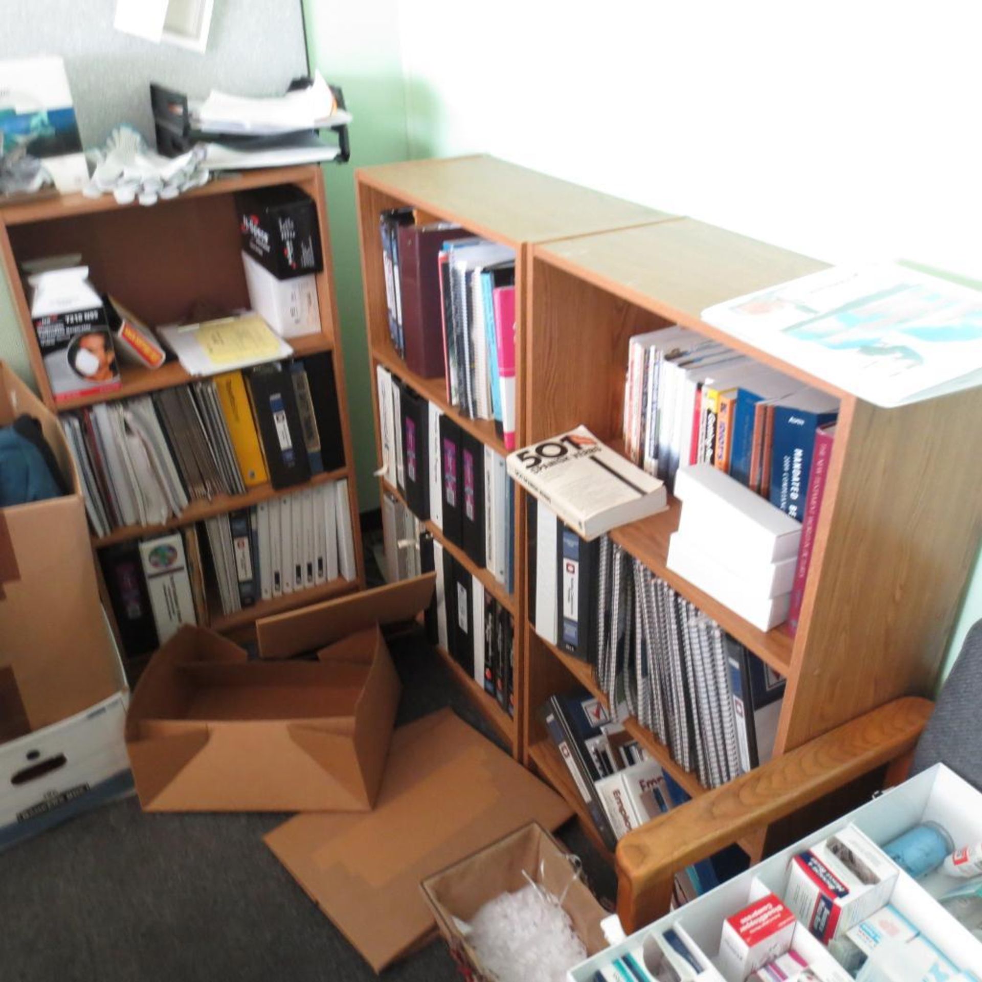 Desk, Book Shelfs, File Cabinets, Chairs and Computer (No Paper Work ) - Image 2 of 4