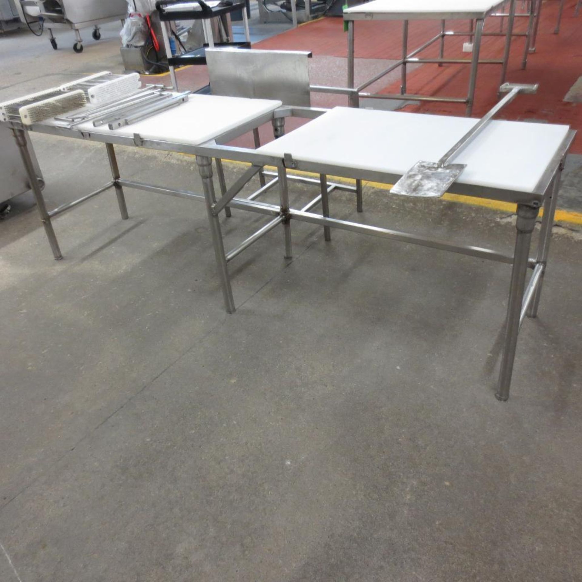 95" X 24" Stainless Table Frame with (1) 48" X 24" Cutting Board Table Top and (1) 36" X 24' Cutting - Image 2 of 2