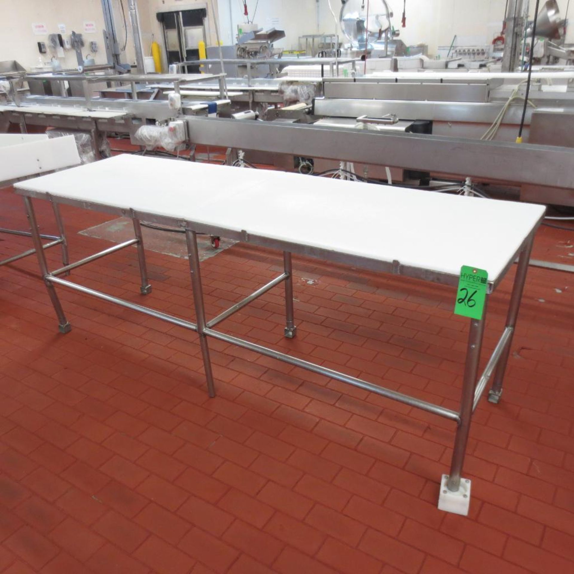 96" X 30" Stainless Table Frame with (2) 48" X 30" Cutting Board Table Tops