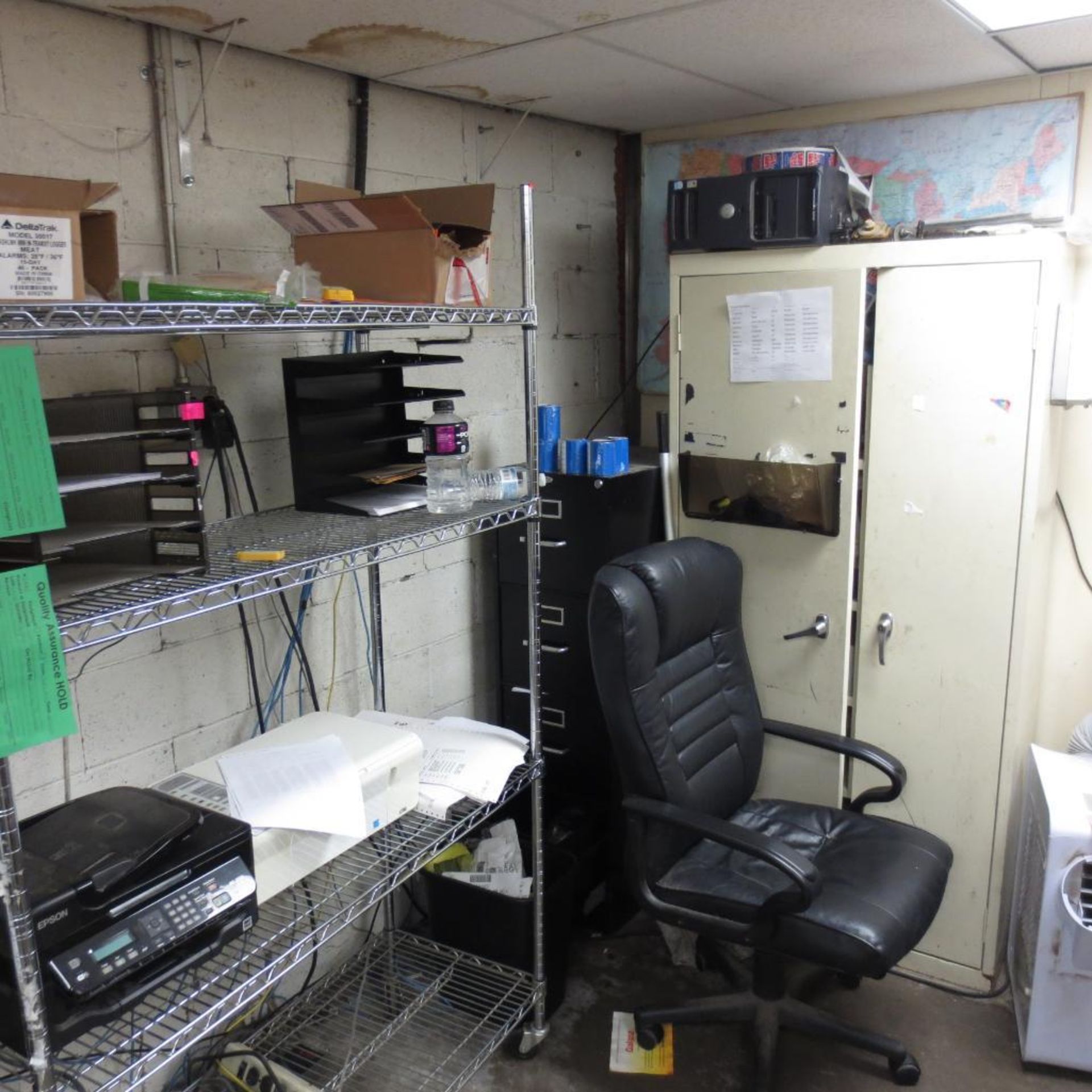 Chairs, Desk, Computer and Monitor, Cabinet and Shelf ( No AC Units ) - Image 5 of 8