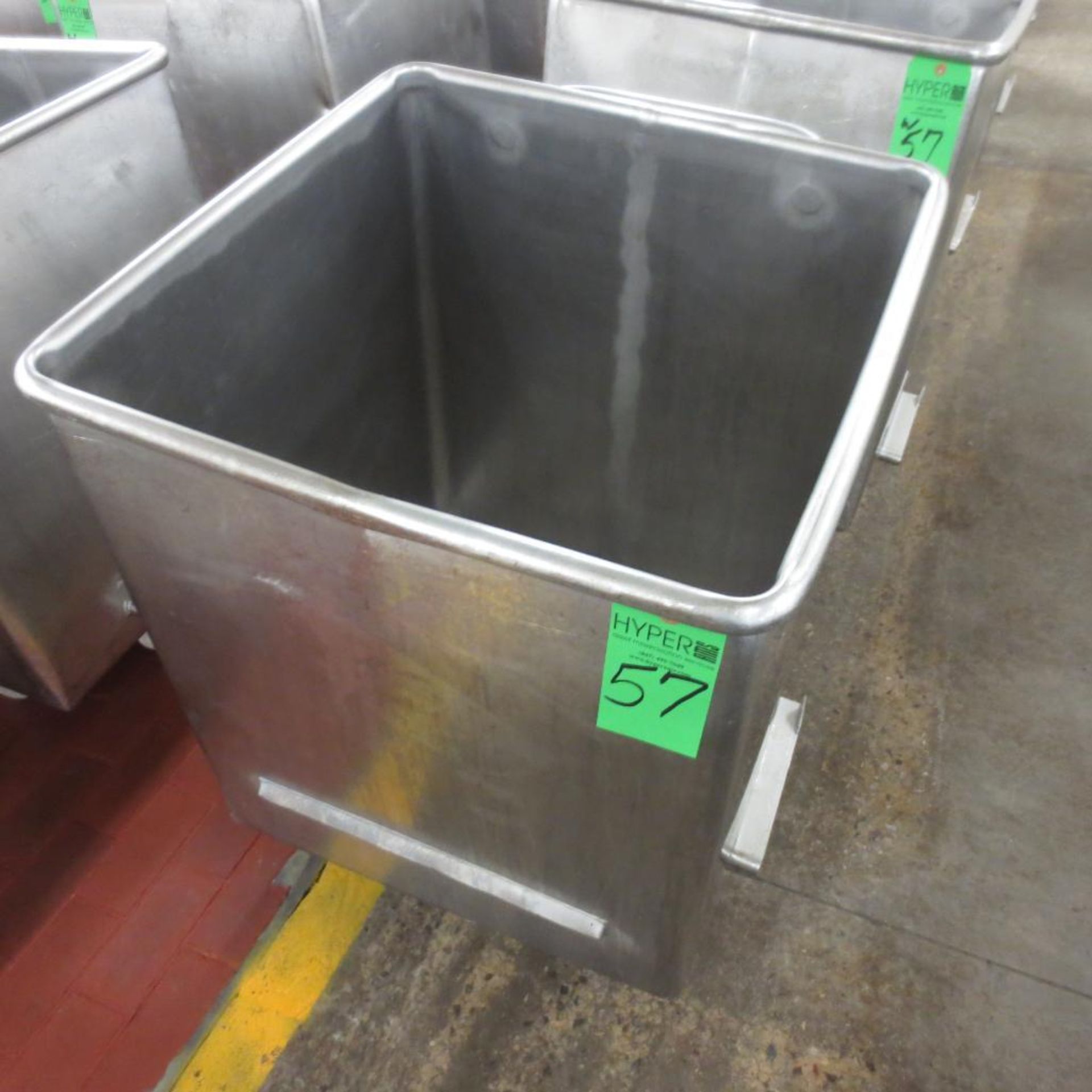 (3) 23 1/2" X 24 1/2" X 30" Deep Stainless Roll Around Bin - Image 2 of 5