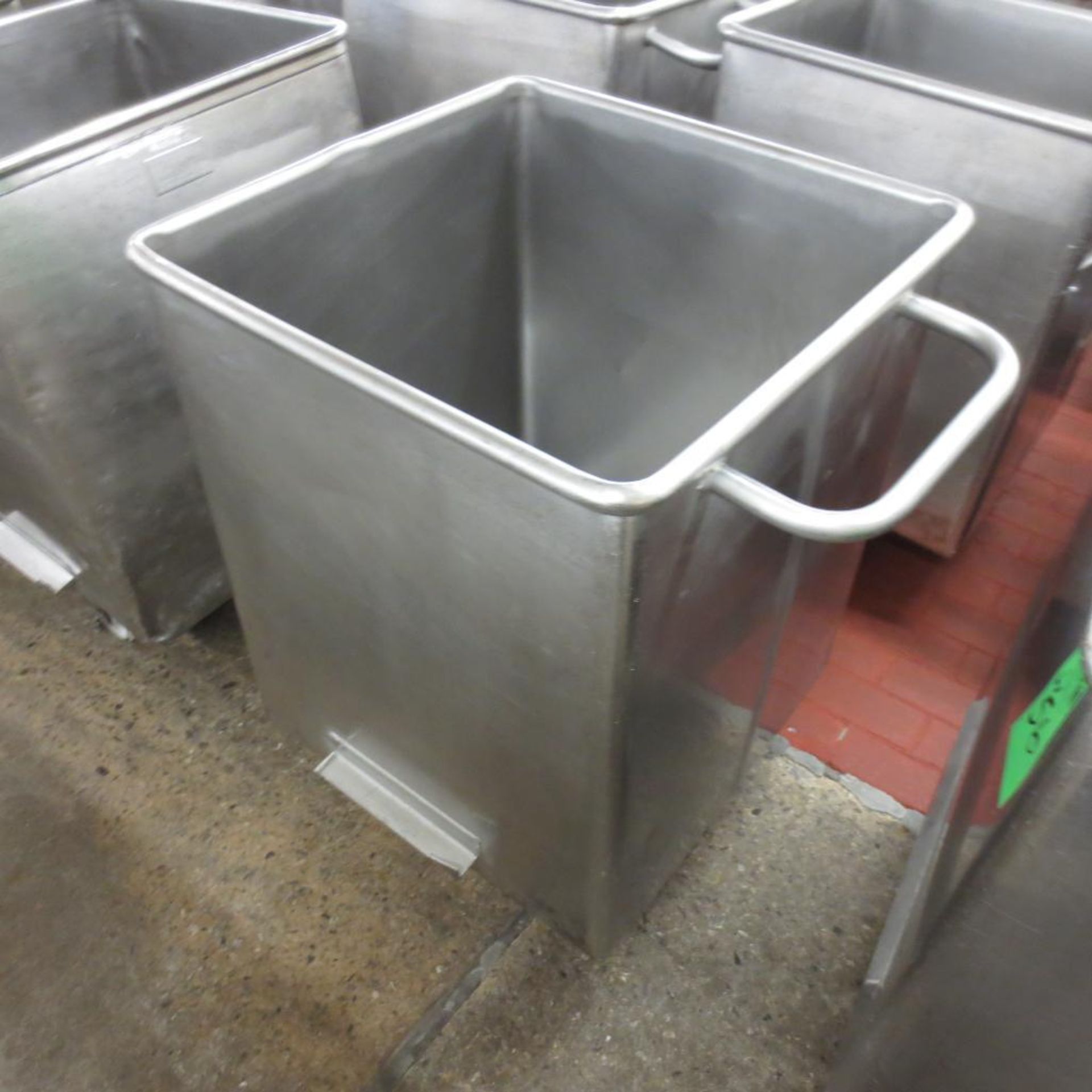 (3) 23 1/2" X 24 1/2" X 30" Deep Stainless Roll Around Bin - Image 2 of 6