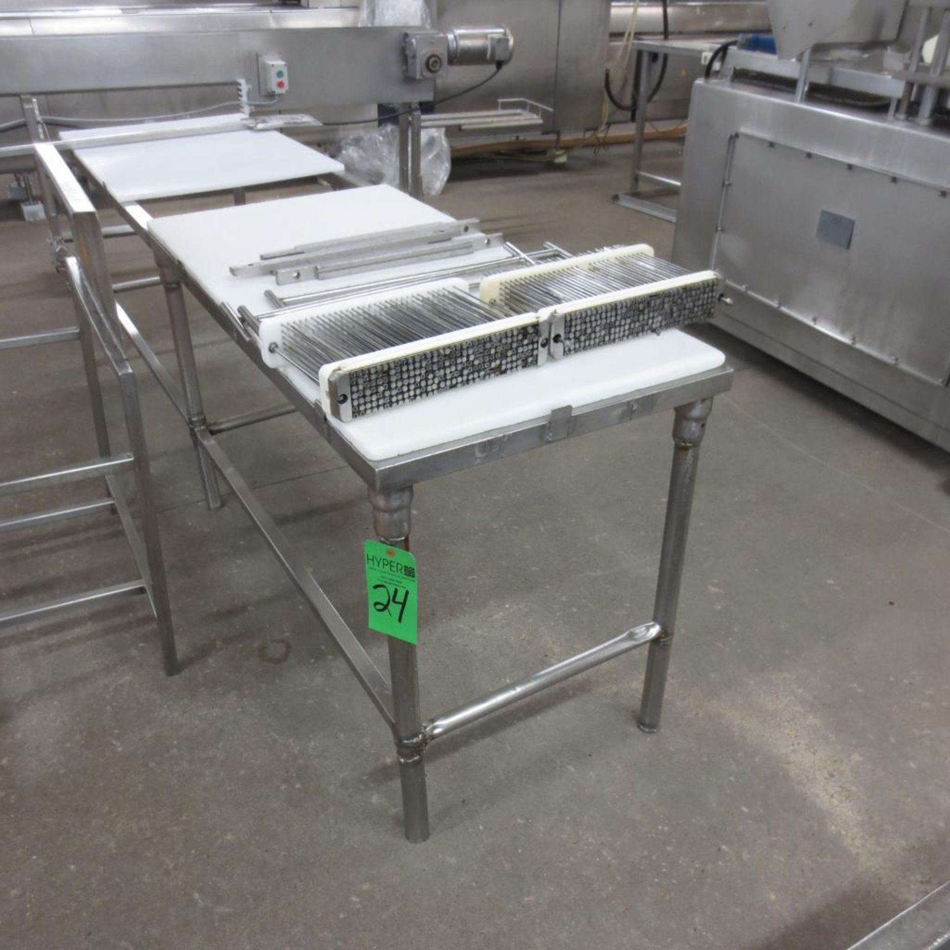 95" X 24" Stainless Table Frame with (1) 48" X 24" Cutting Board Table Top and (1) 36" X 24' Cutting