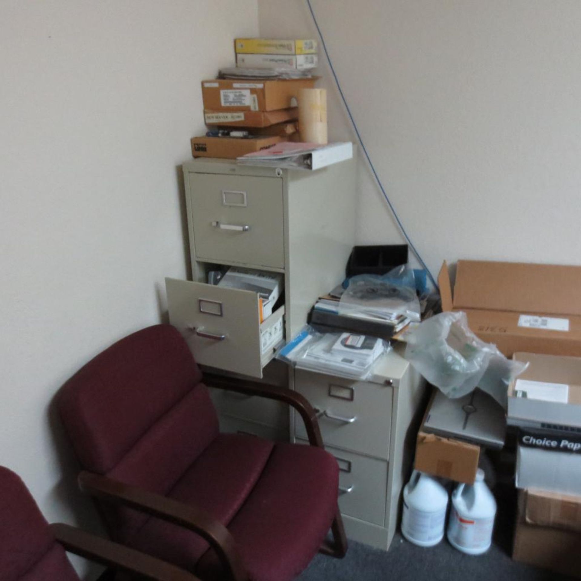Desk, Chairs, File Cabinets and Computer (No Paper Work ) - Image 3 of 3