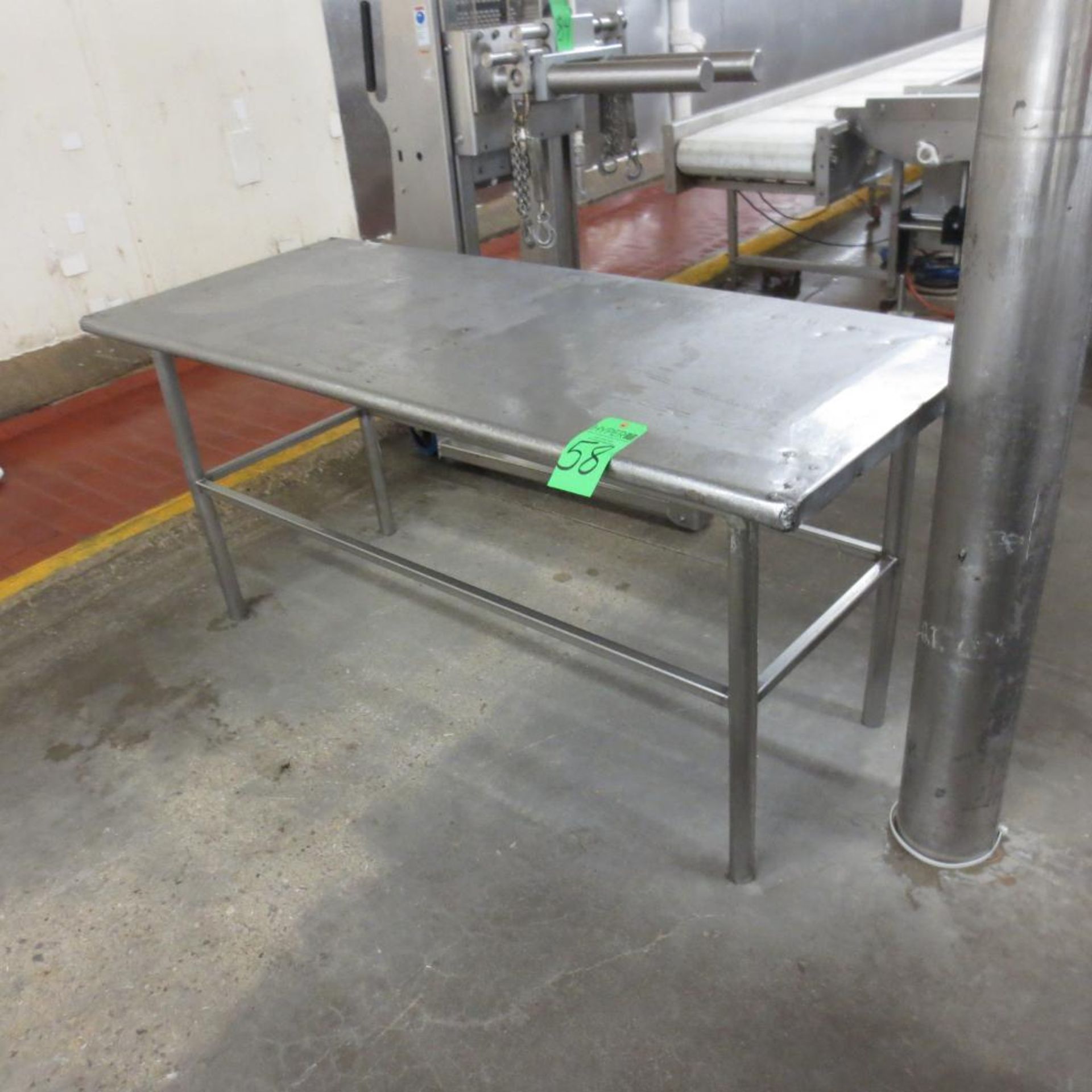 72" X 30" Stainless Table