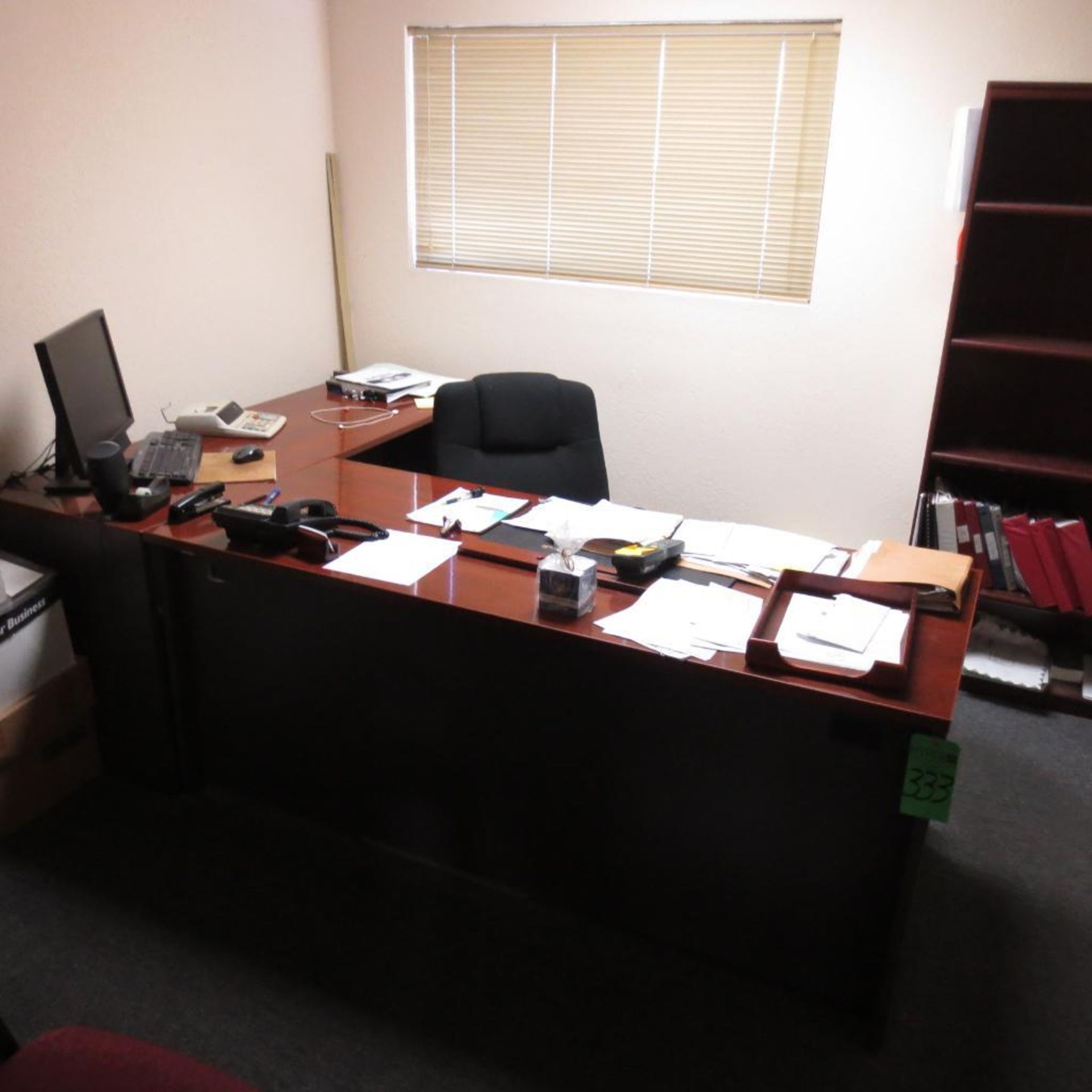Desk, Chairs, File Cabinets and Computer (No Paper Work )