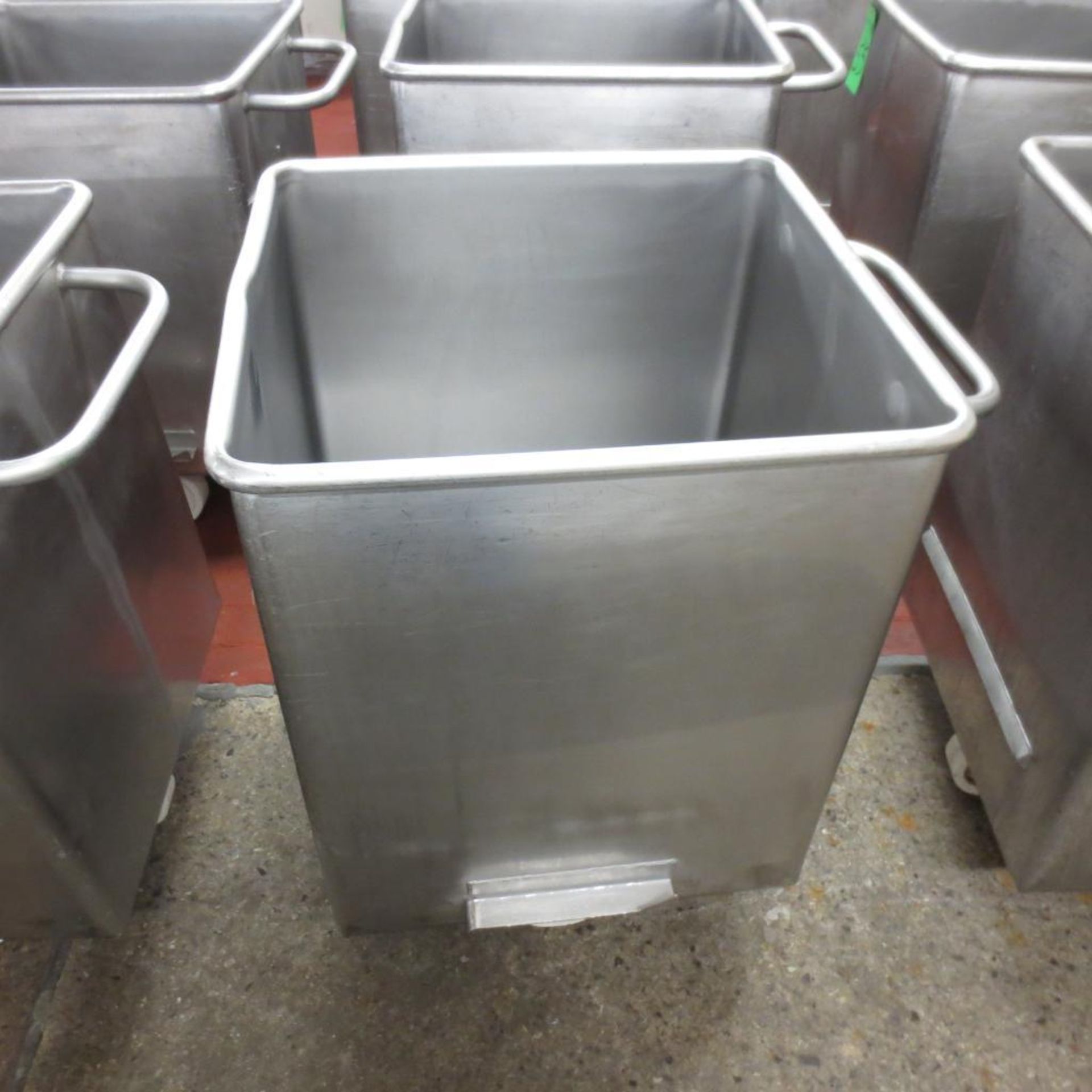 (3) 23 1/2" X 24 1/2" X 30" Deep Stainless Roll Around Bin - Image 3 of 6