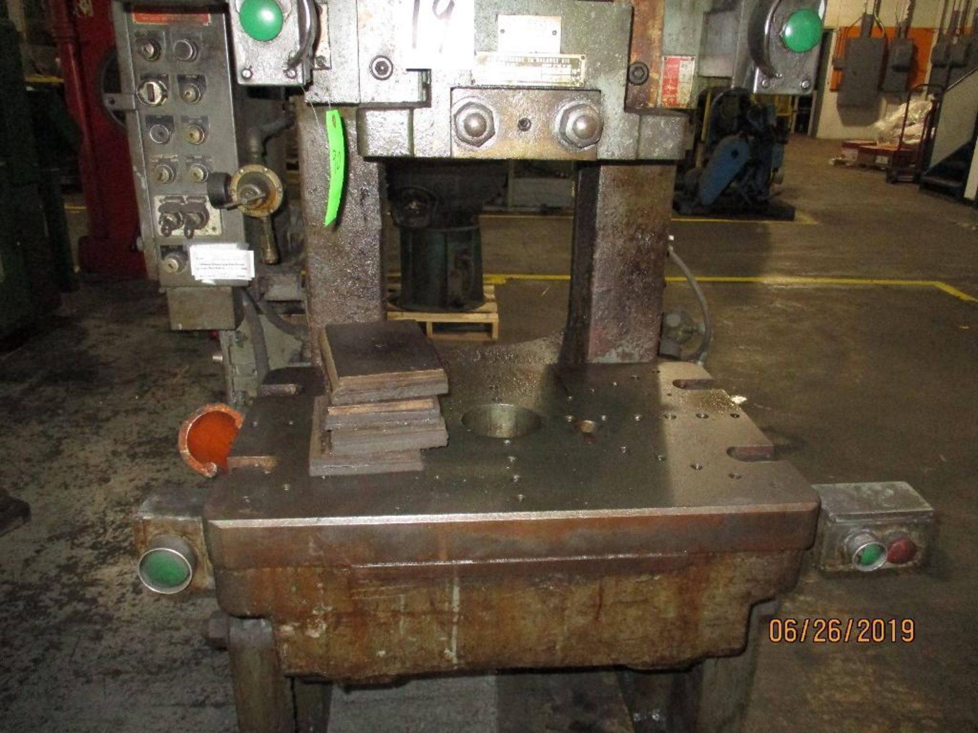 Bliss 45 Ton Press, M/N C-45, 3" Slide Adjustment, 6" Stroke, 13 1/2" Shot Height, Needs New Drive, - Image 8 of 8