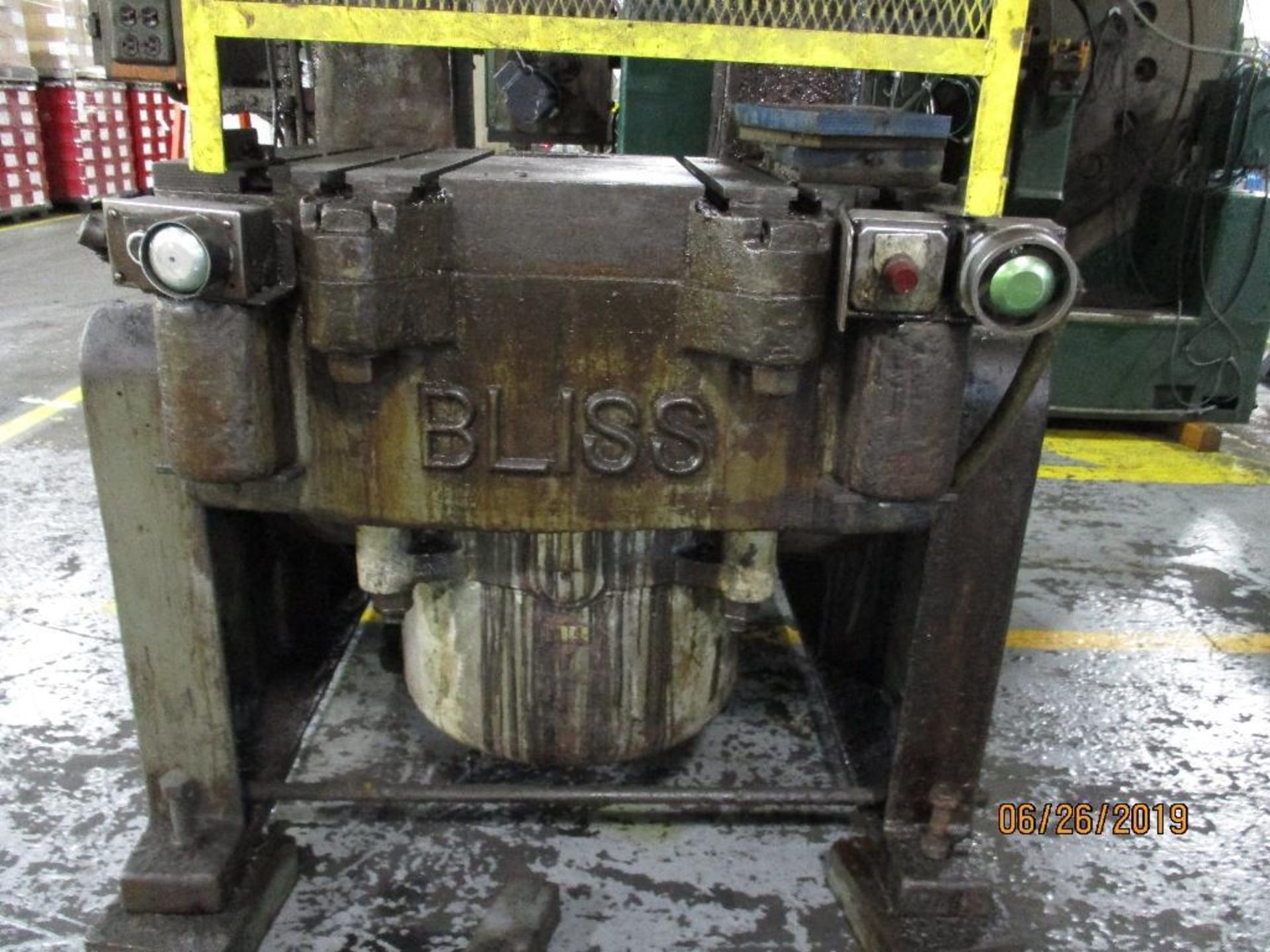 Bliss 125 Ton Press, M/N 125T, 2 1/2" Die Shank, 3 1/2" Slide Adjustment, 10" Stroke, 15" Shot Heigh - Image 8 of 9