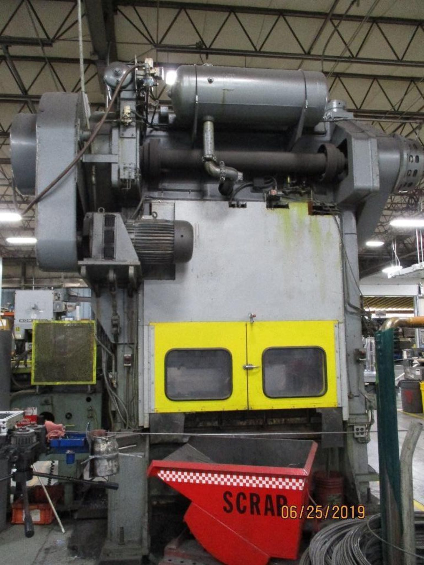 Niagara Press, 200 Ton Capacity, M/N BP-2-200-72-36 S/N 49875, 10" Stroke, 28" Shut Height, 1/2" Abo - Image 4 of 12