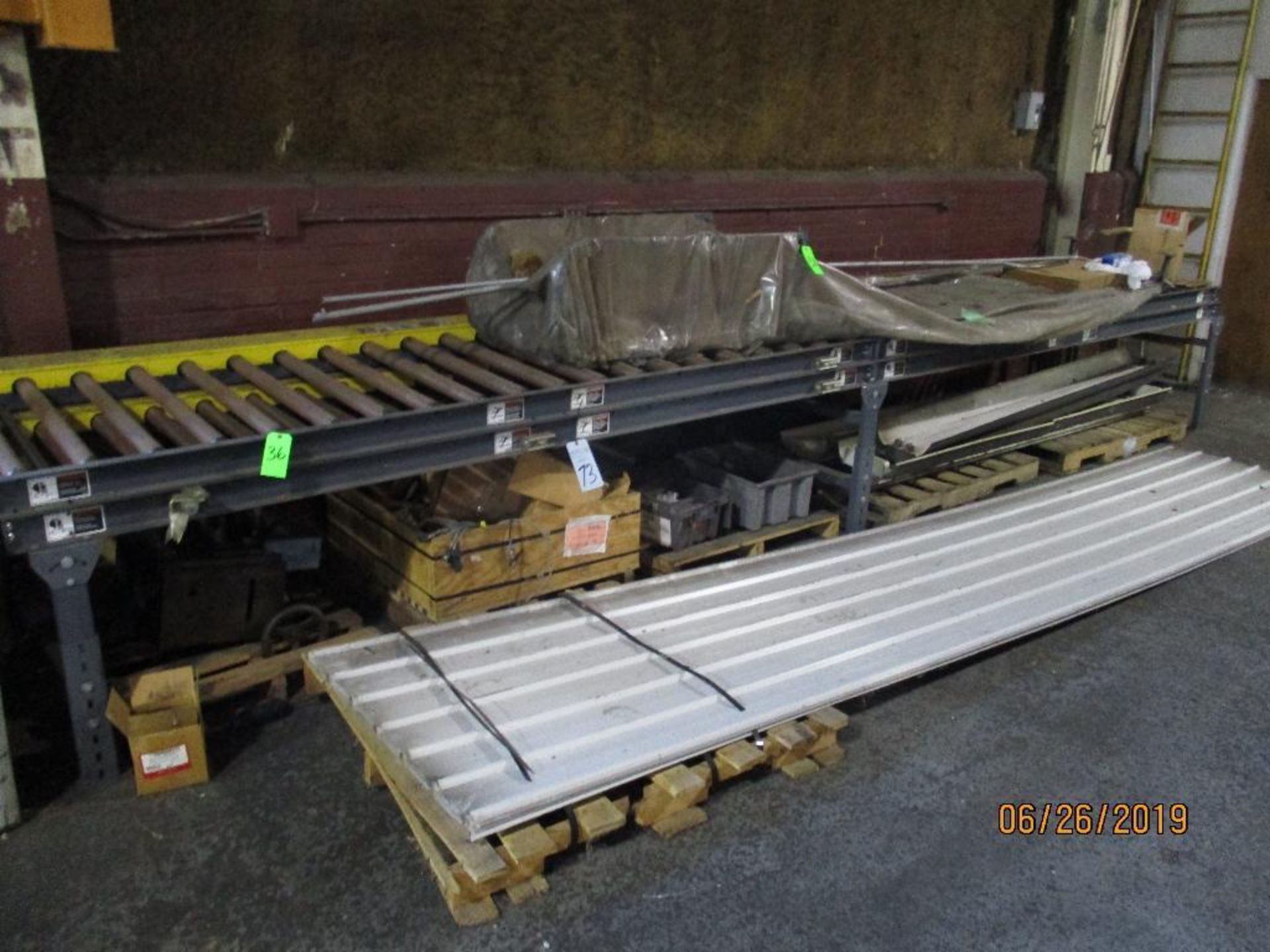 20' x 36" Rolling Conveyor, Located at 800 West Broadway St. Three Rivers, MI. 49147