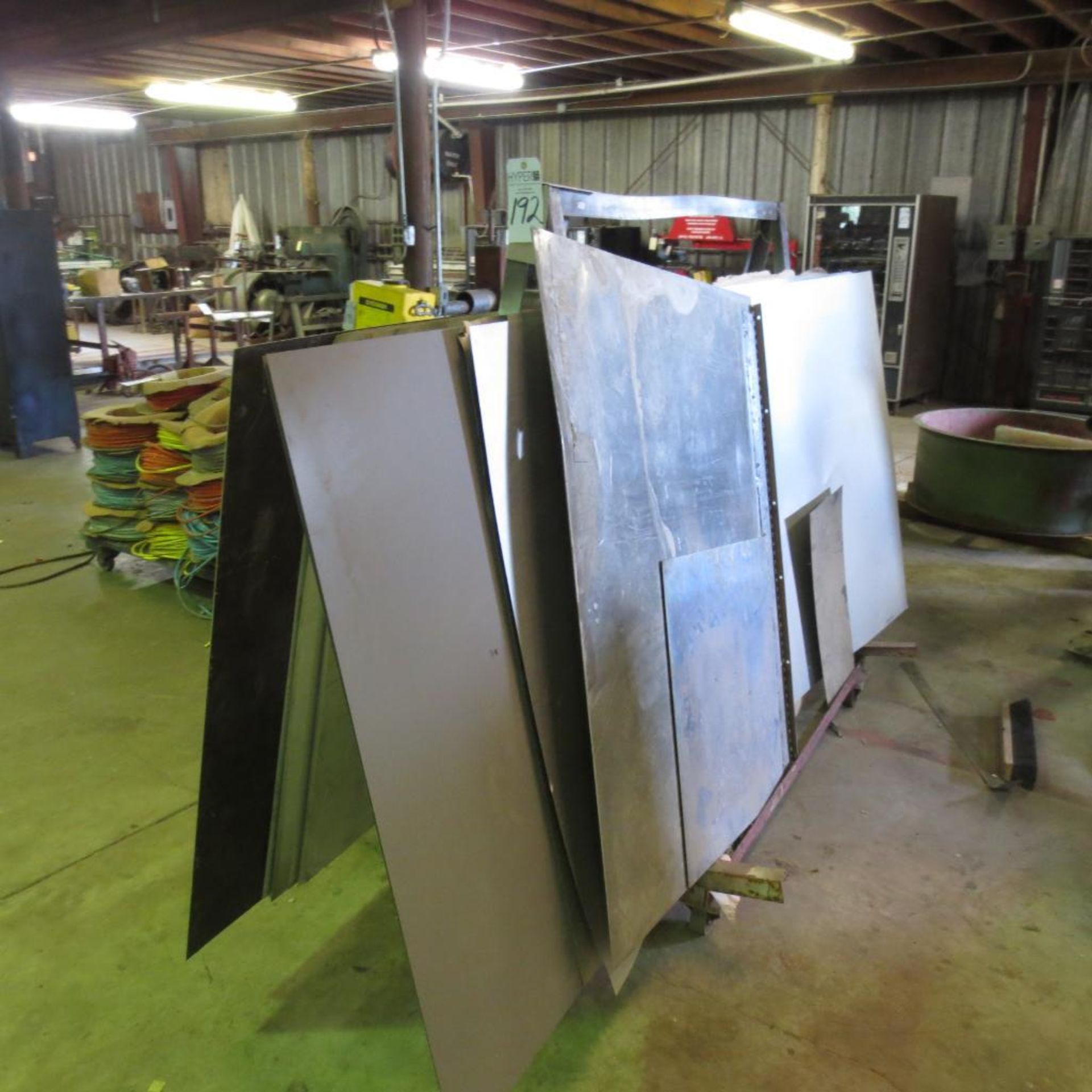 Stock Cart with Assorted Aluminum Sheets - Image 2 of 2