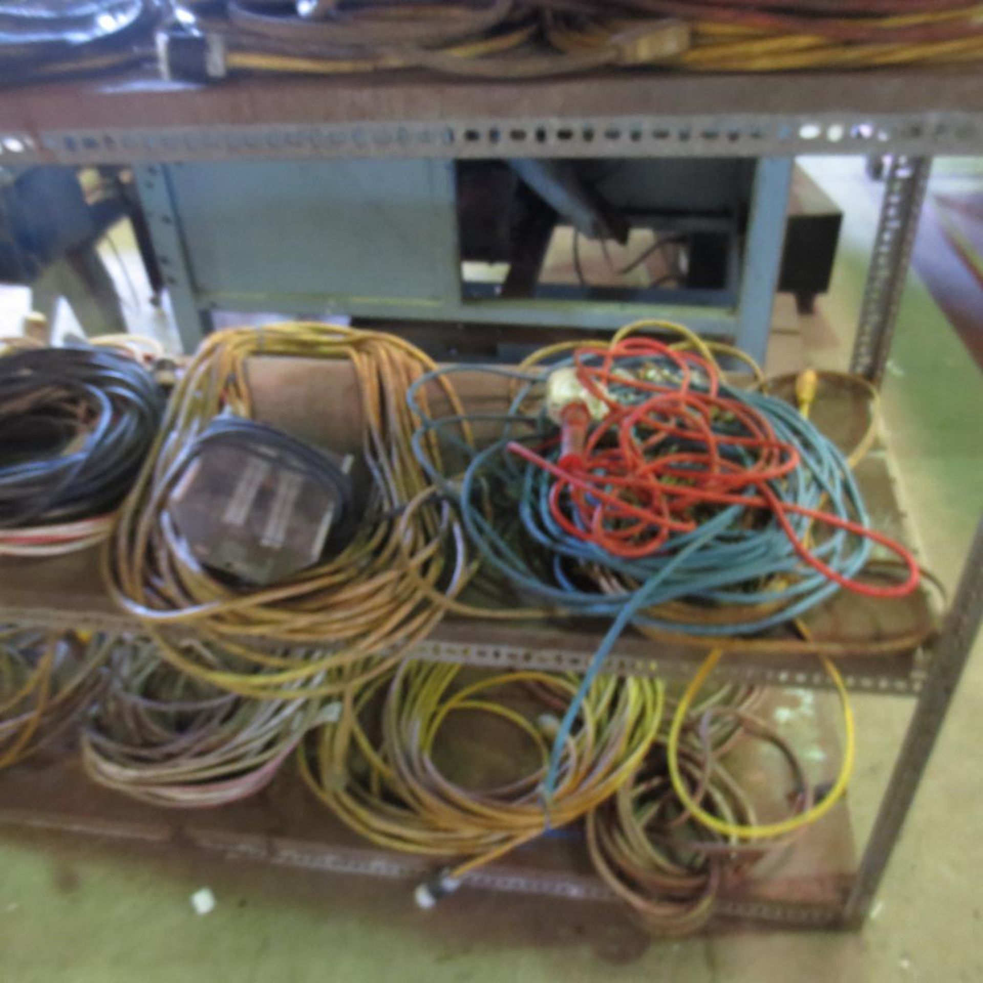 Shelf with Assorted Extension Cords - Image 2 of 4