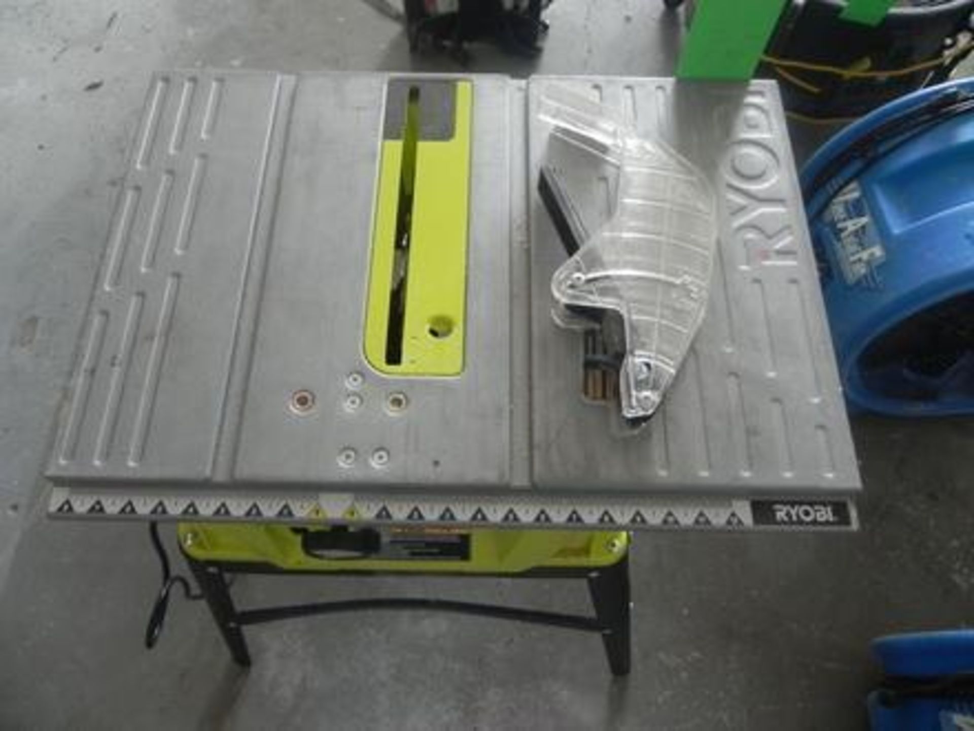 Ryobi 10in Model RTS10G Table Saw S/N: GW17126D1A87523, Adjustable Miter Gauge, Power 120v ~ 60hz 15 - Image 5 of 5