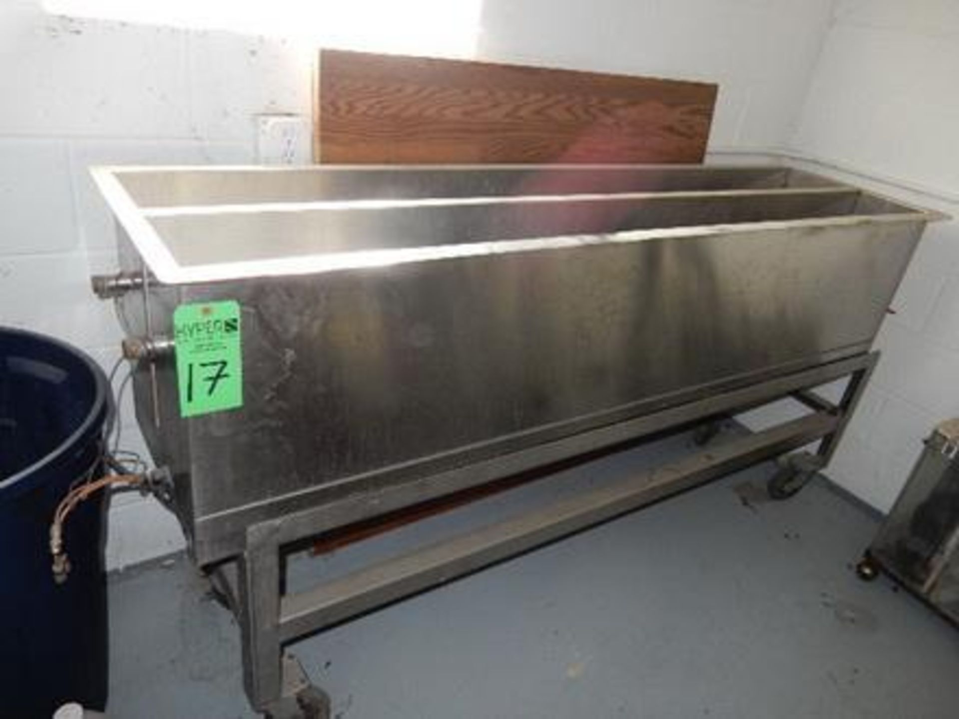 Stainless Steel Cleaner Soak Tank Dimension: 21 1/2 x 78" x 40". - Image 3 of 3