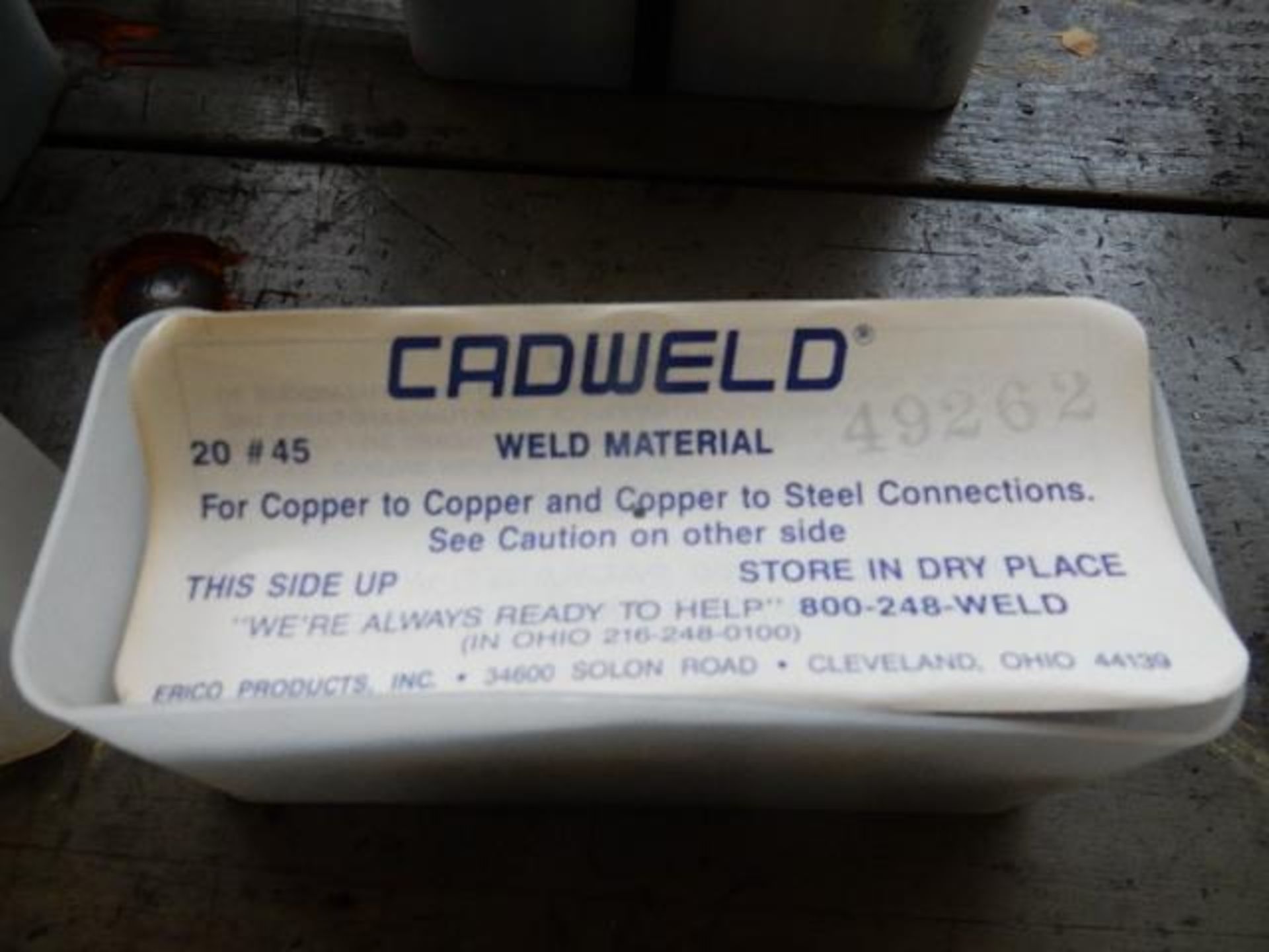 Erico Cad weld 45 welding material