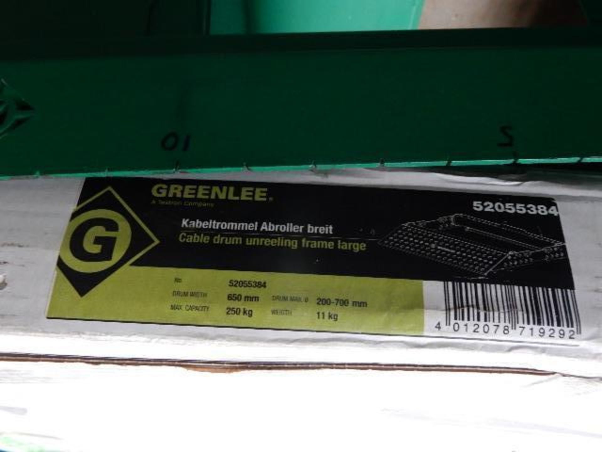 GREENLEE Cable Drum Unreeling Frame, Large Model 52055384 - Image 2 of 3