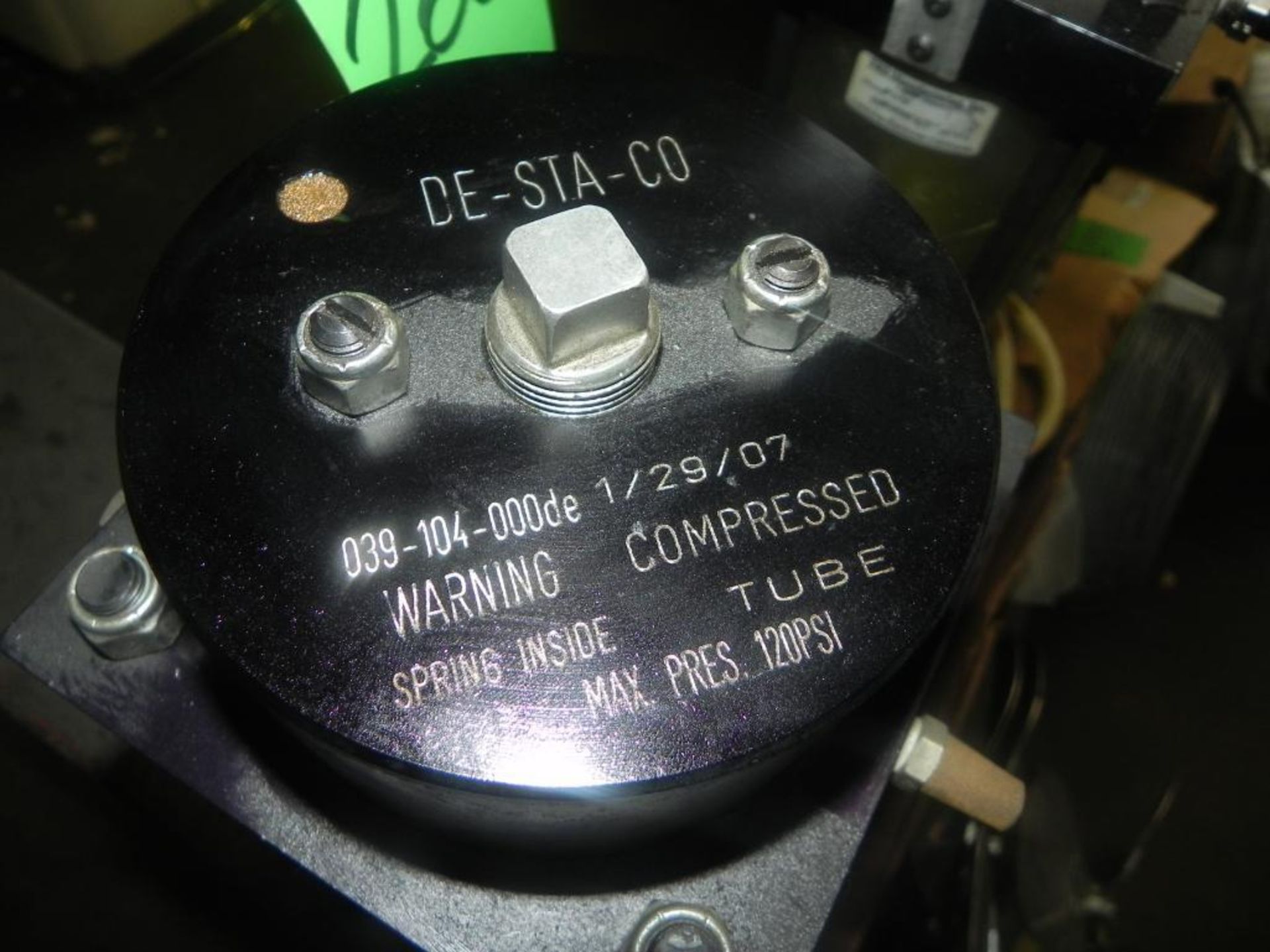 Hydraulic Compressed Tube mdl DE-STA-CO, Max Press 120 PSI, 039-104-000 DE - Image 3 of 4