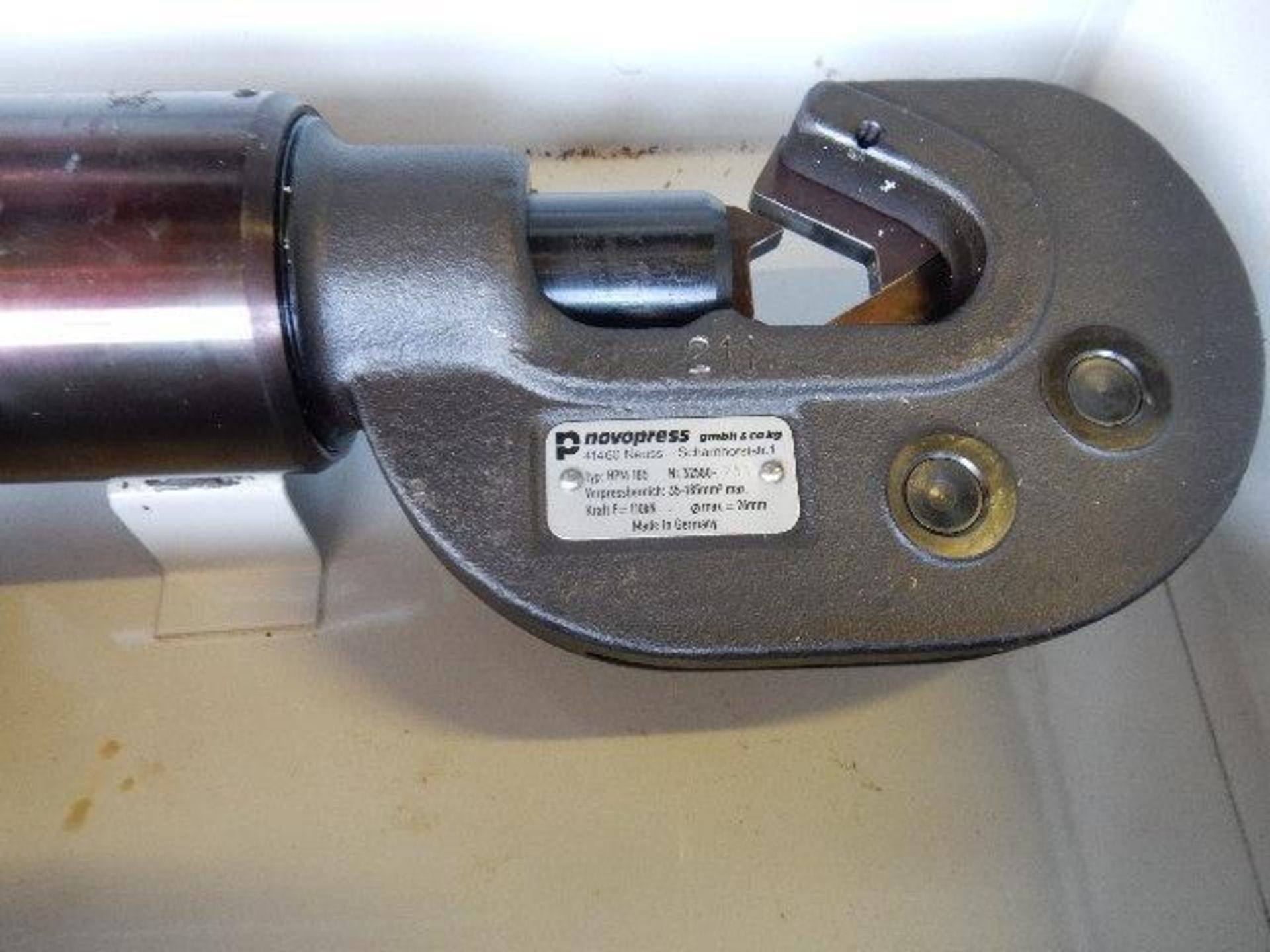 NovoPress Press cylinder Model 41460 Neuss, Type: HPM 185, Nr 32580A, Made in Germany - Image 3 of 3