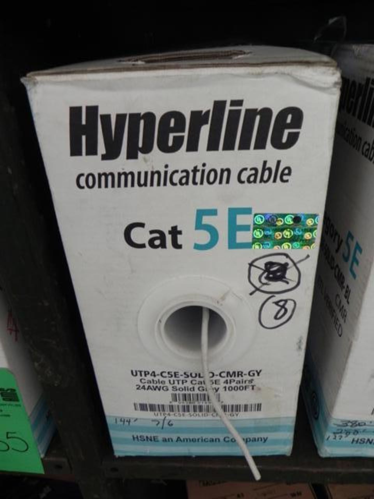 Hyperline Communication Cable Cat SEUTP4 - CSE - SOLID - CPM 2 BL 2/GV, CMP ETL verified 4000 FT - Image 5 of 5