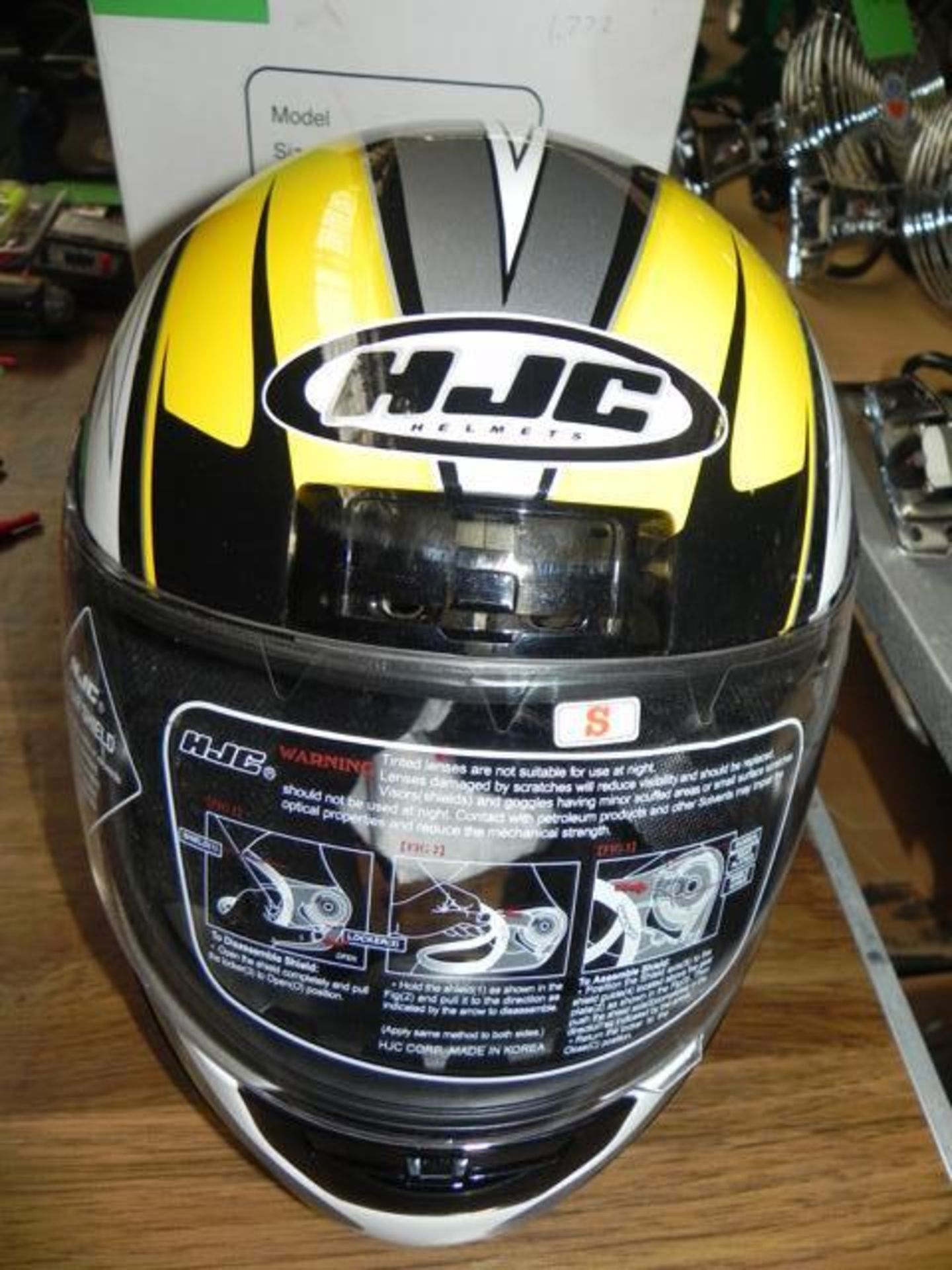 HJC Motorcycle Fullface Helmet Size Small in Box (unused) - Image 5 of 6