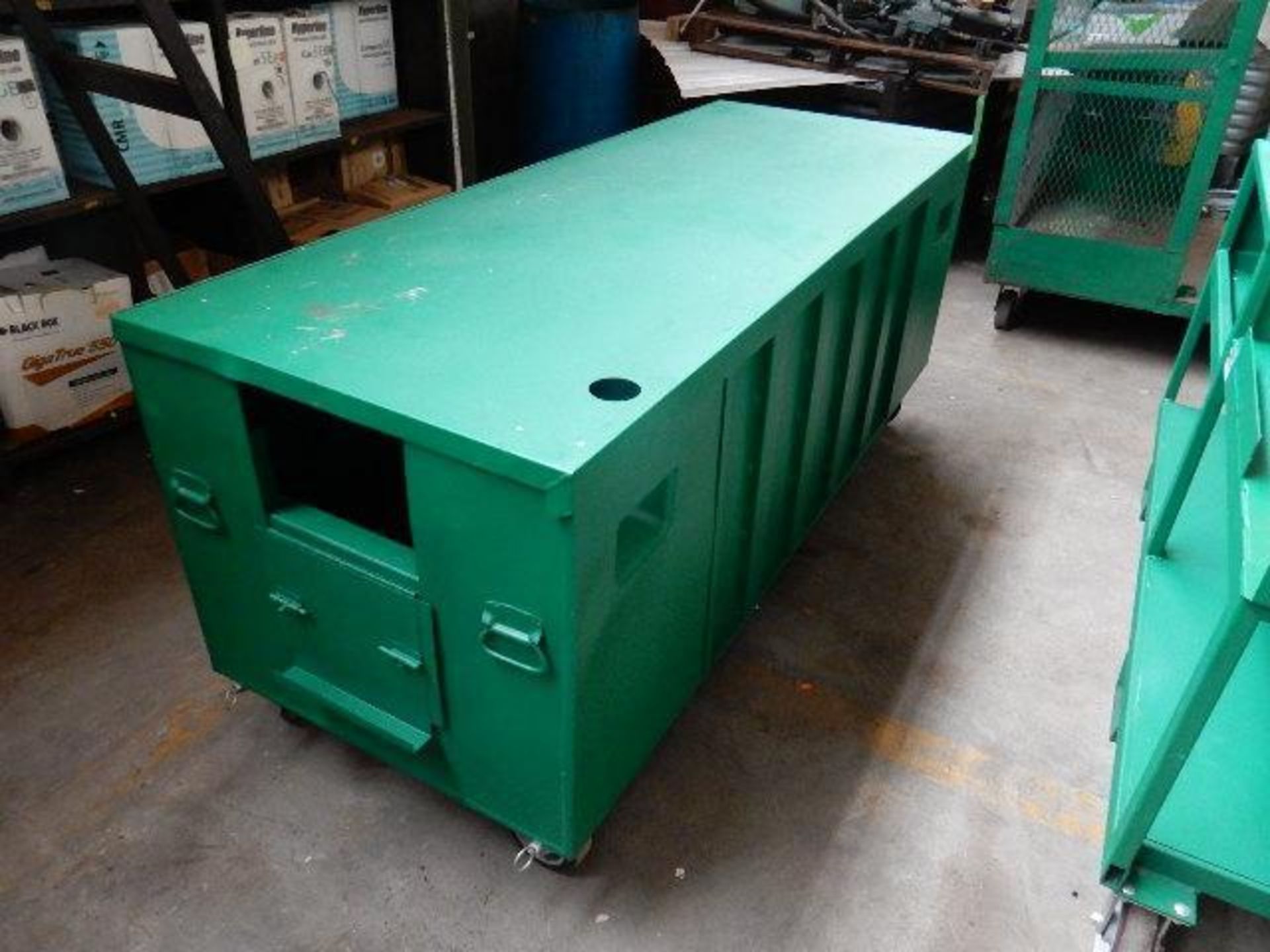 Greenlee Style Portable Storage Box w/ Platform size 80"x30"x34" - Image 2 of 6