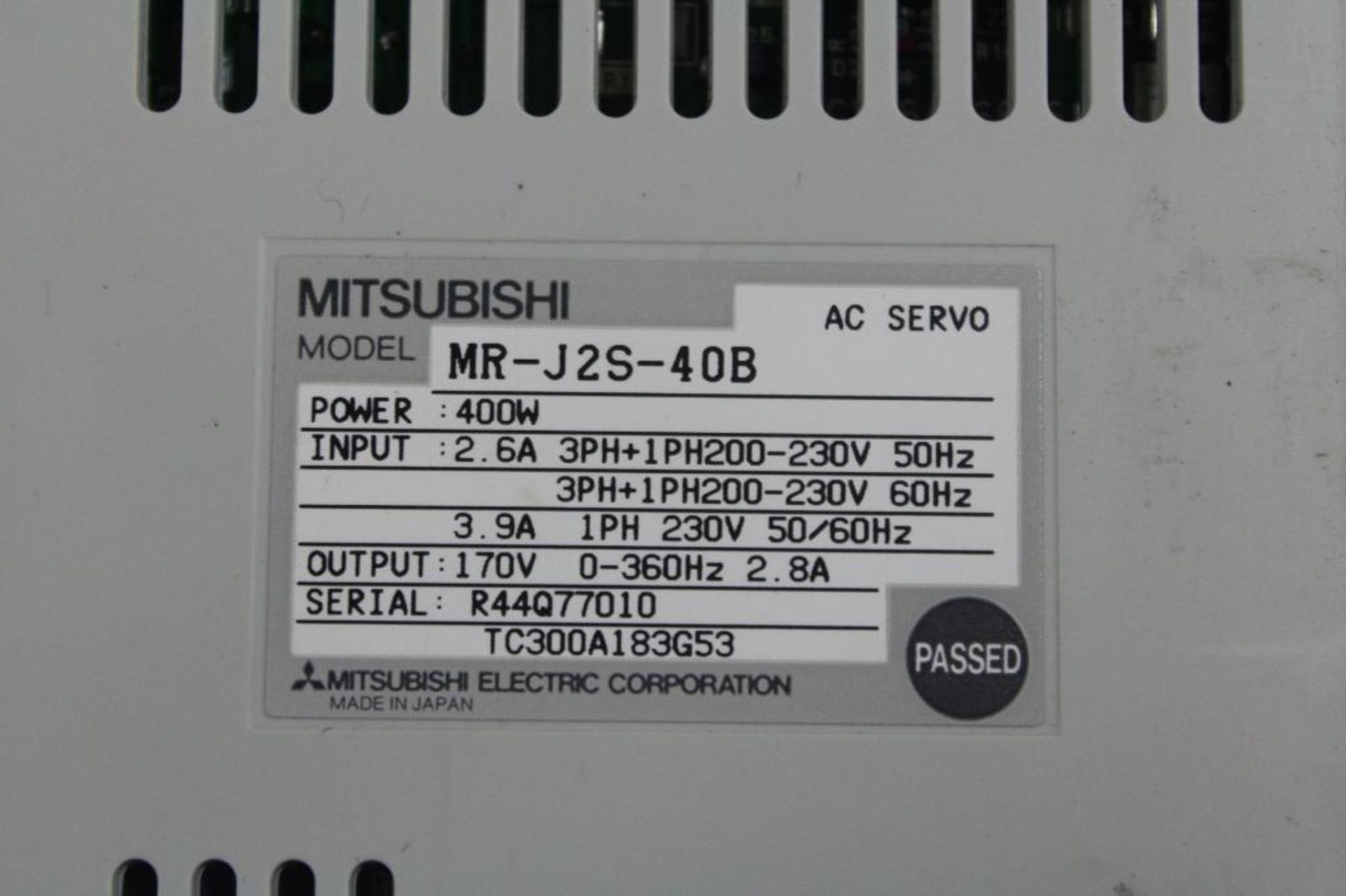 Mitsubishi MR-J2S-40B AC Servo Drive - Image 2 of 2