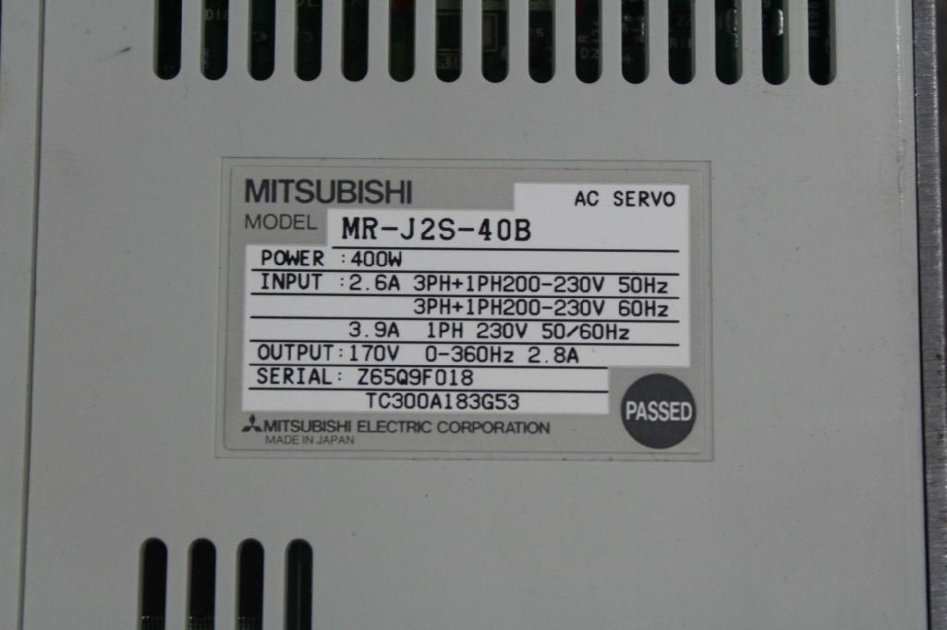 Mitsubishi MR-J2S-40B AC Servo Drive - Image 2 of 2