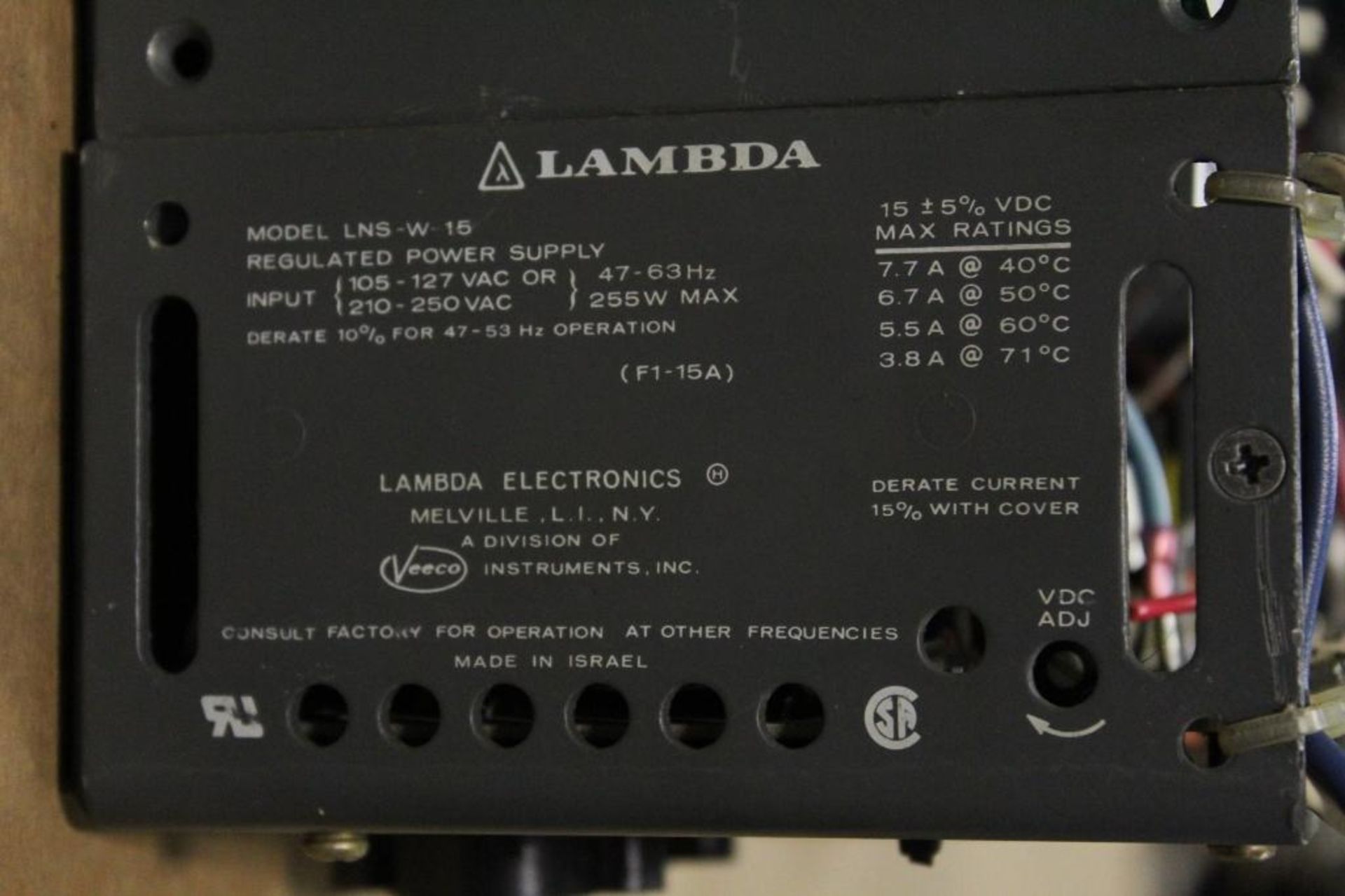 (Lot of 2) Lambda LNS-W-15 Power Supply - Image 2 of 2