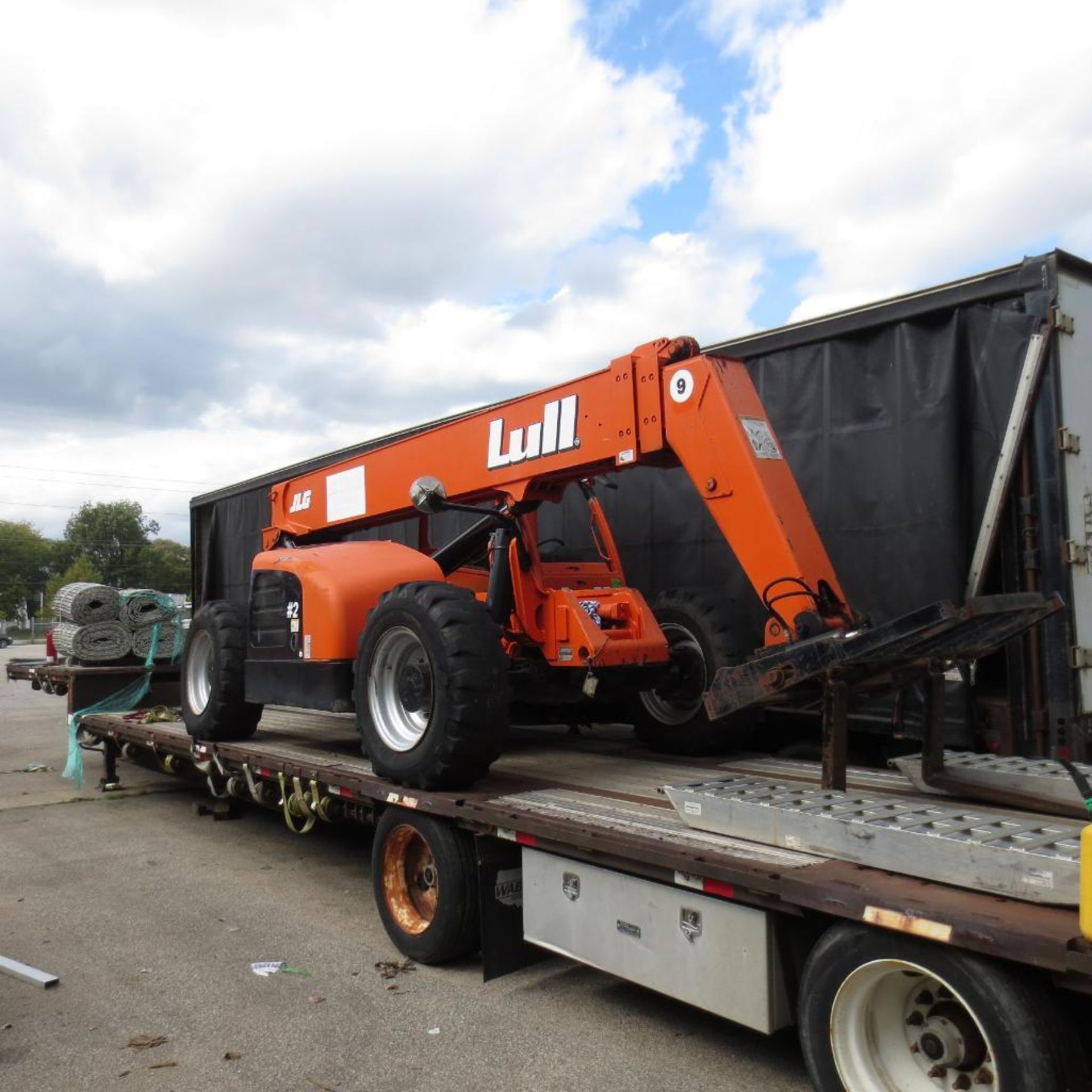 Lull 944E-42P 9,000lb. 4x4x4 Telescopic Fork Lift S/N: 19199, Cummins 4 Cyl., Tilt Carriage, Q/C For