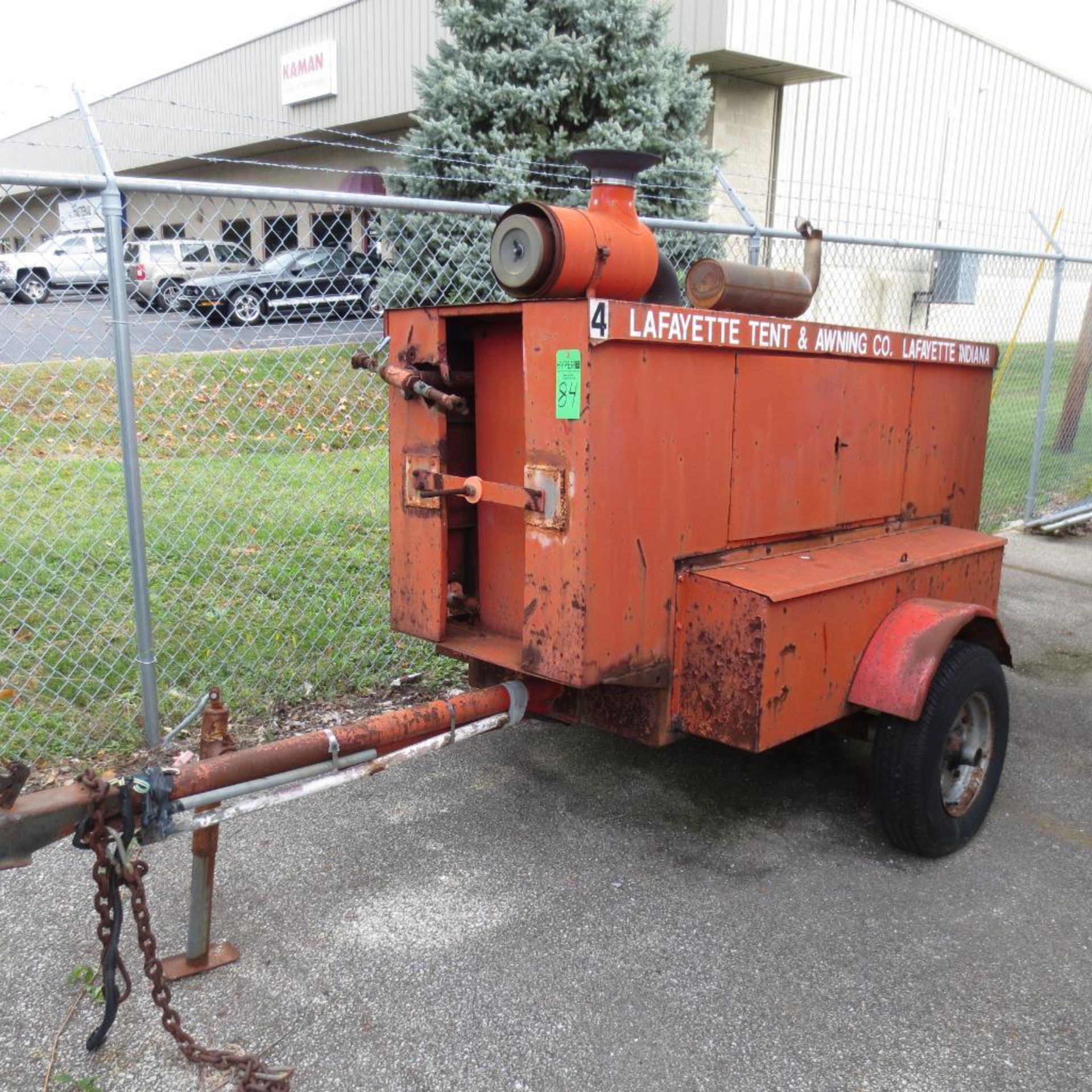 Sullair Trailer Mounted Air Compressor, Gas 4 Cylinder ( Loc. 3131 Concord Road )