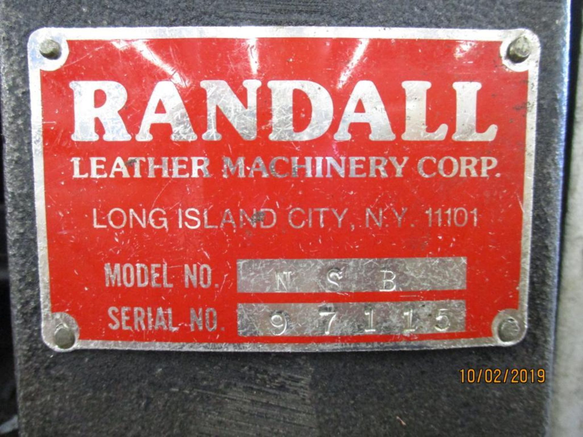 Randall NSB Beveling Machine S/N 97115 - Image 4 of 4