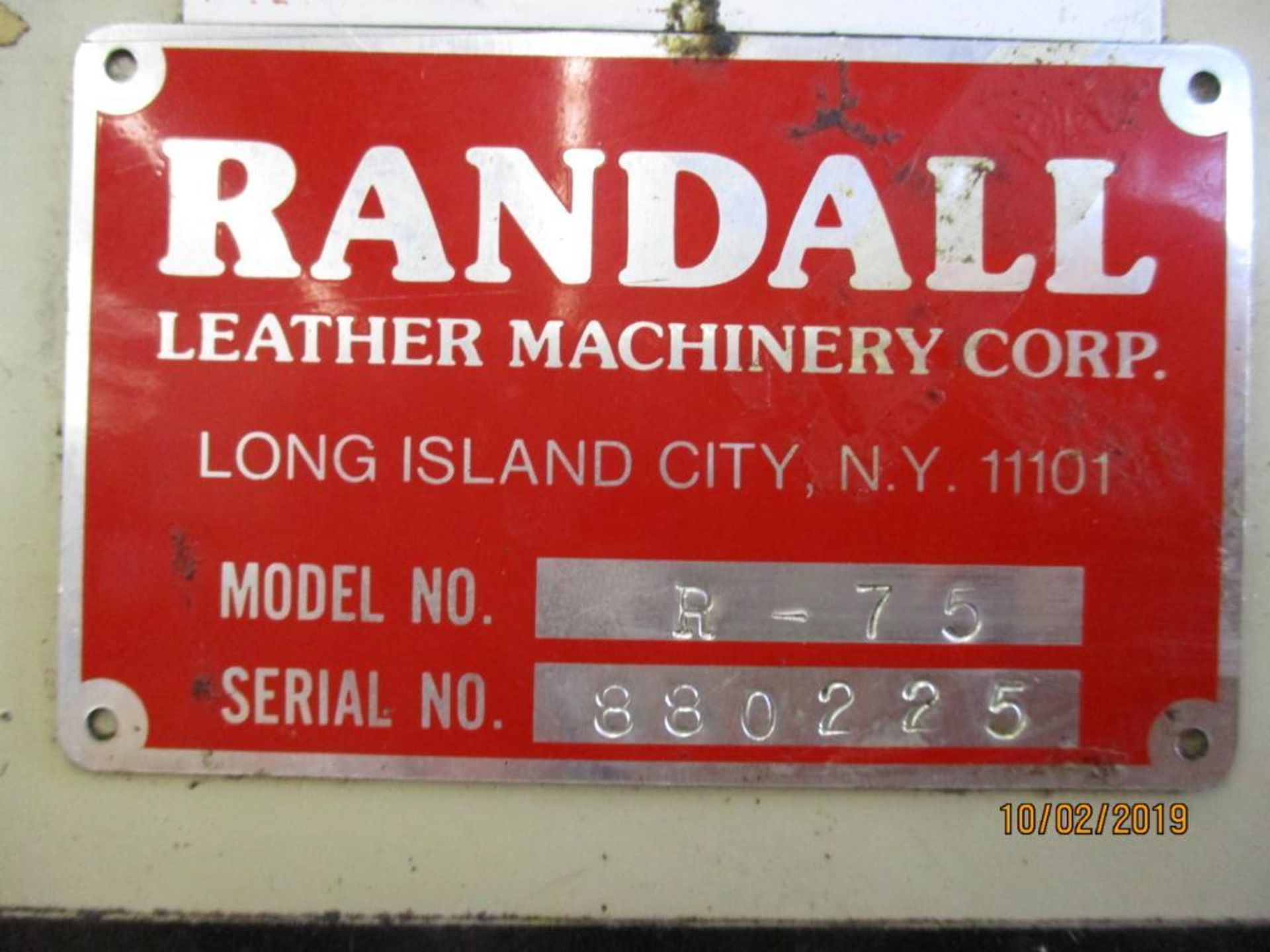 Randall R-75 Edge Press S/N 880225 - Image 4 of 4