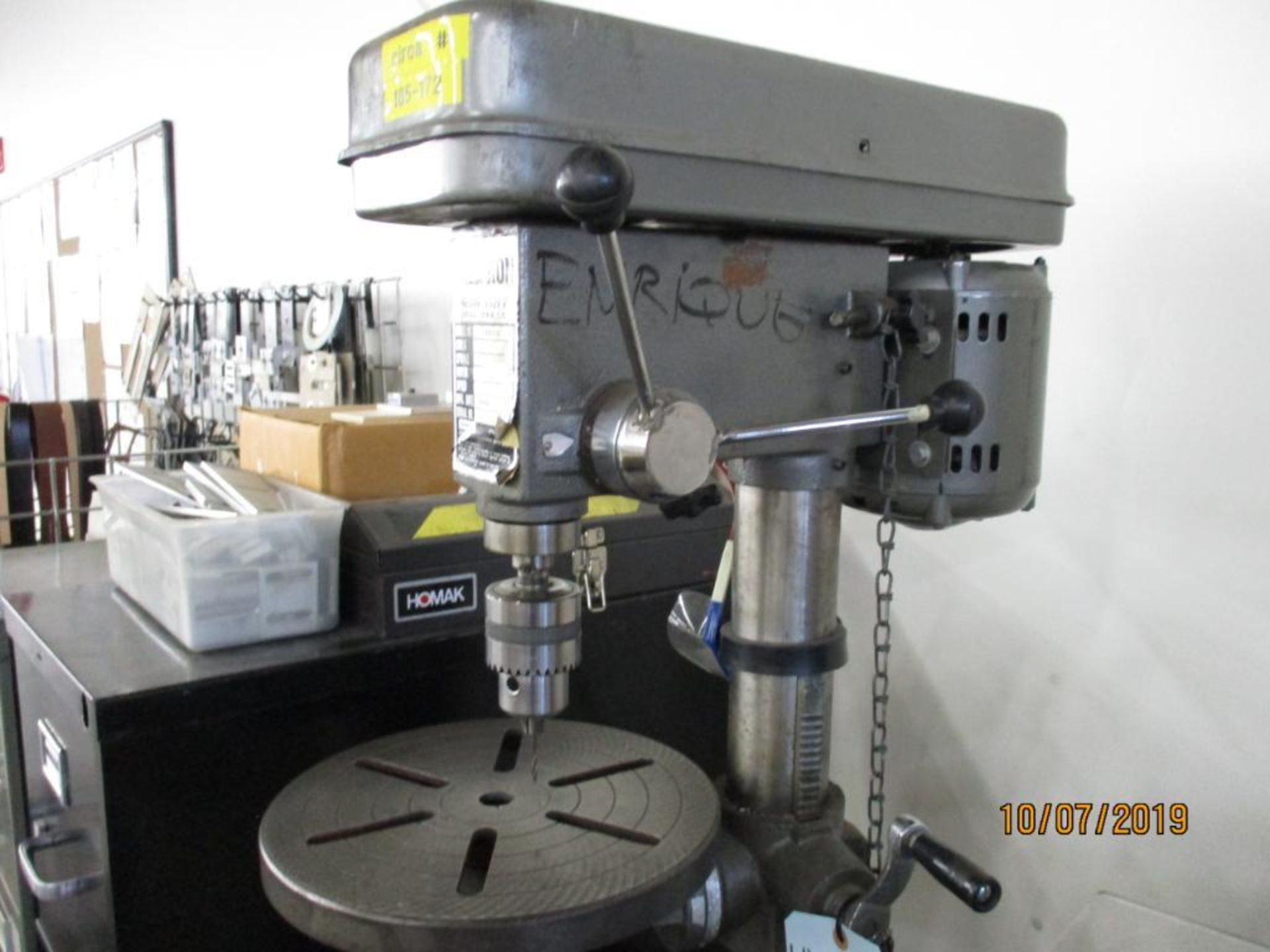 Precision 12" (est) I200120 Table Top Drill Press S/N: 180434, 5/8" Chuck - Image 2 of 3