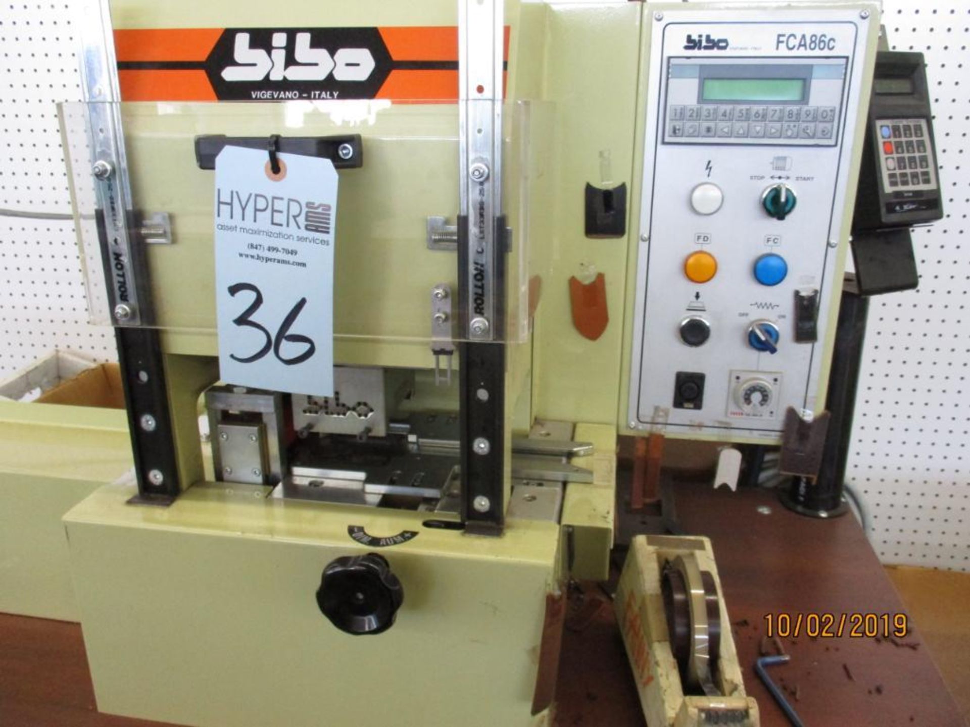 Bibo FCA 86 Automatic Perforating Machine S/N: 640216 (2014) - Image 3 of 4