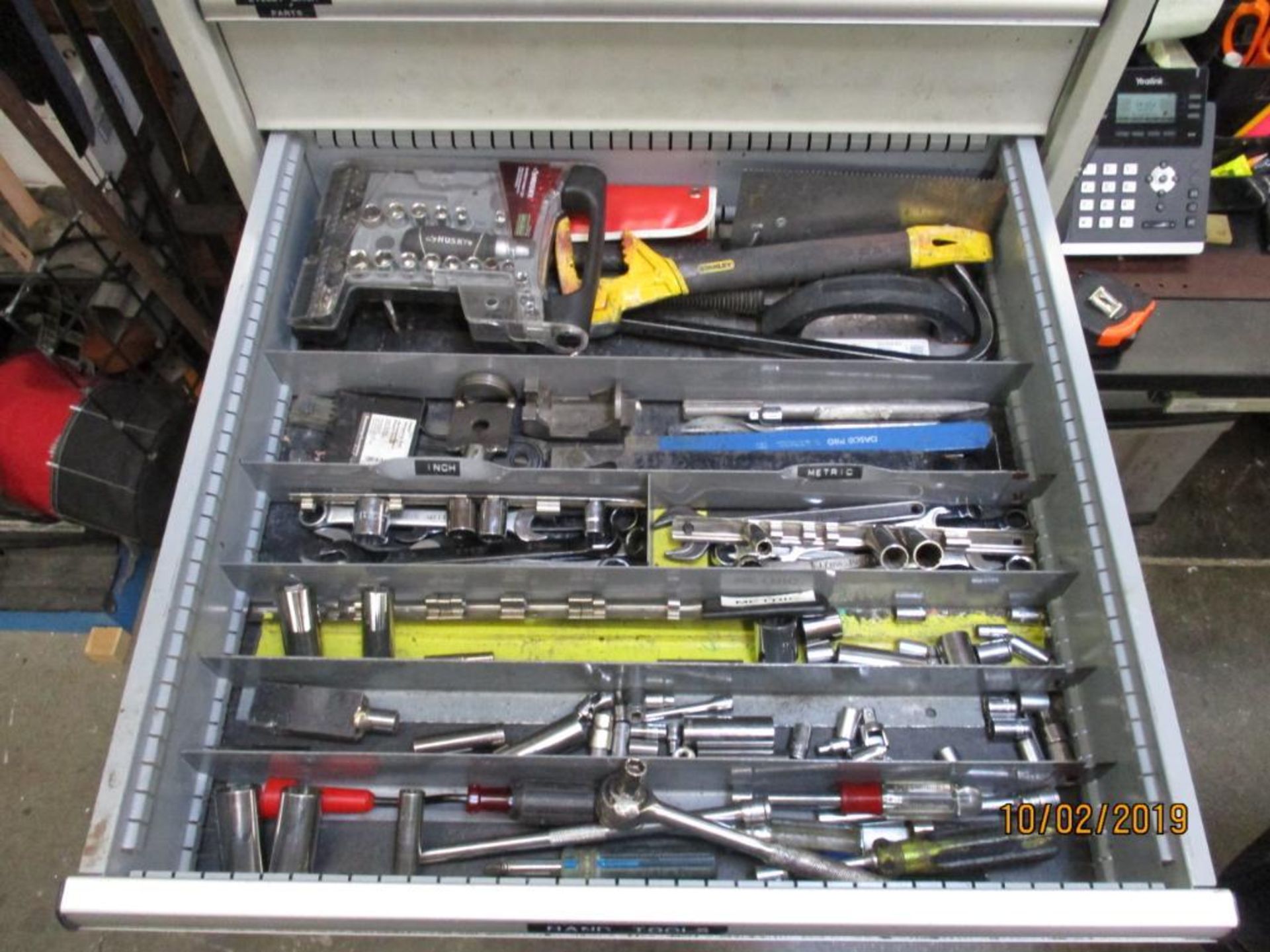 Lista Nine Drawer Tool Storage Cabinet and Contents Including Parts, Sockets, Allen Wrenches, Screwd - Image 5 of 10