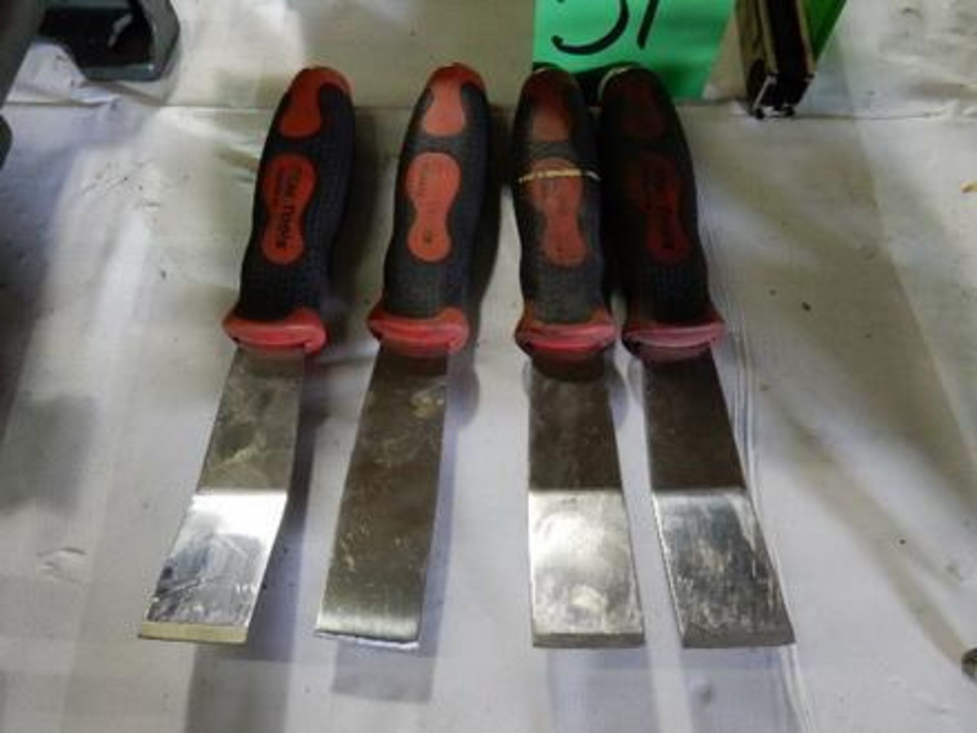 4 Piece Bolstered Stainless Steel Scraper Set