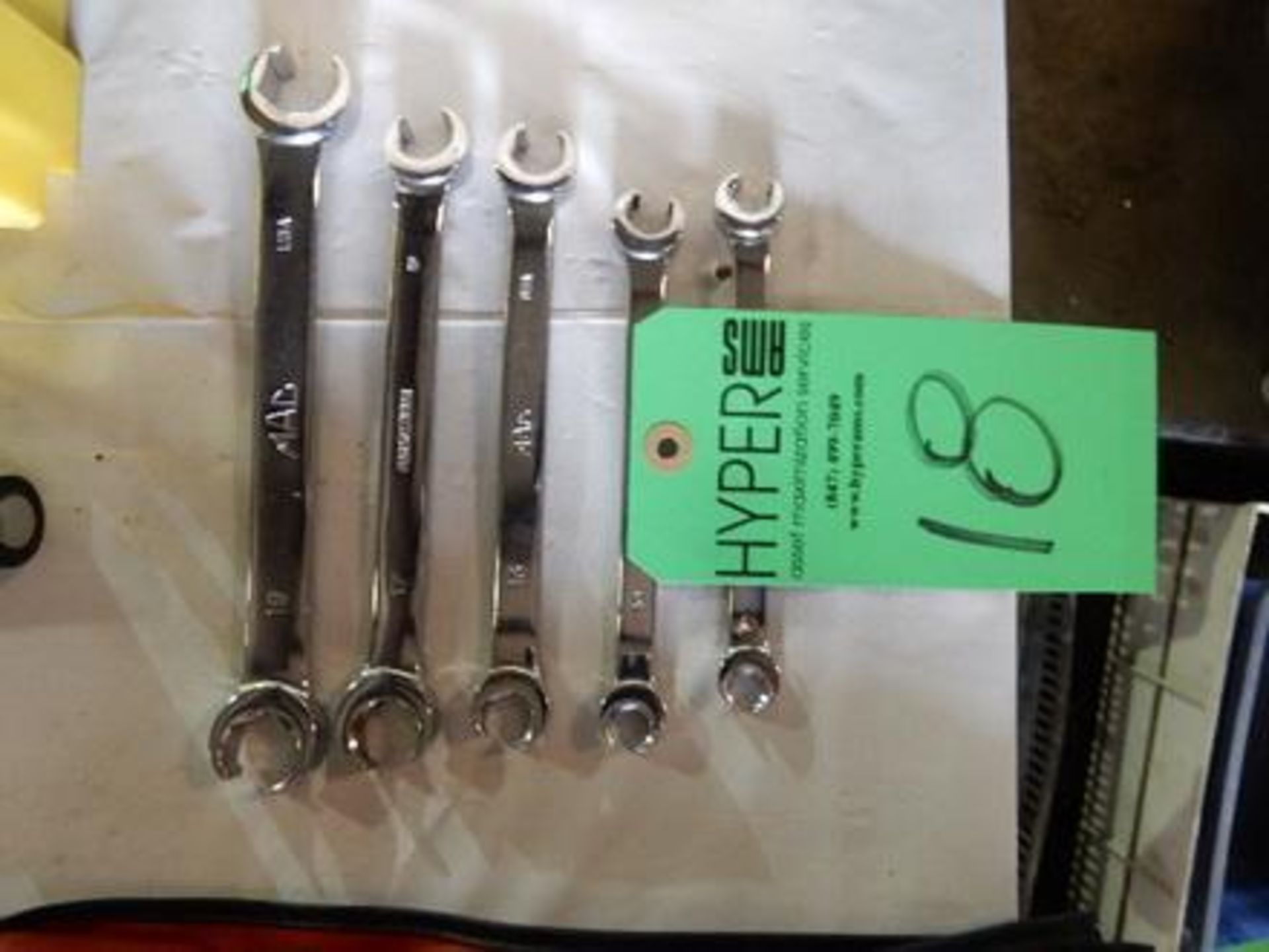 Metric Double End Flare Nut Wrenches - 5PT. To include Sizes: 21/17, 17/15, 14/13, 12/10 and 11/06
