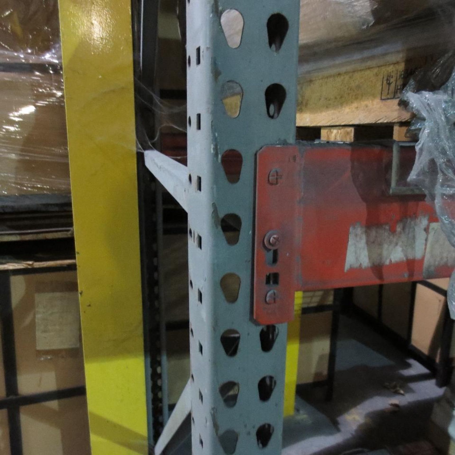 (2) Section of Pallet Racking containing (3) 18' X 42" Legs and (12) 8' Cross Beams - Image 2 of 3