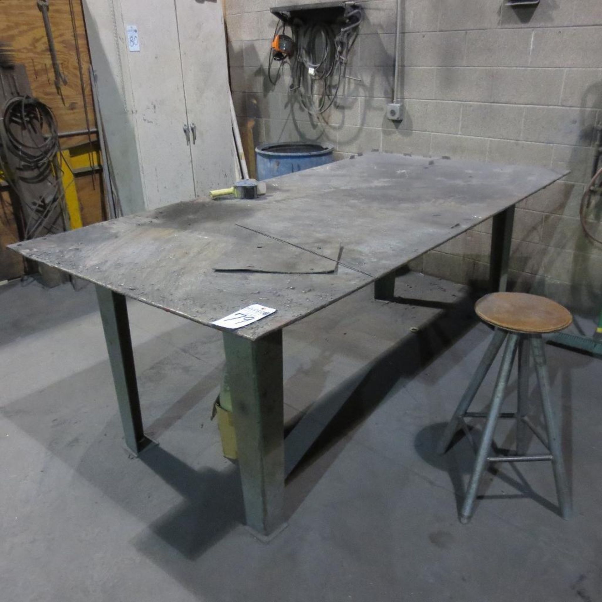 8' X 49" Steel Table