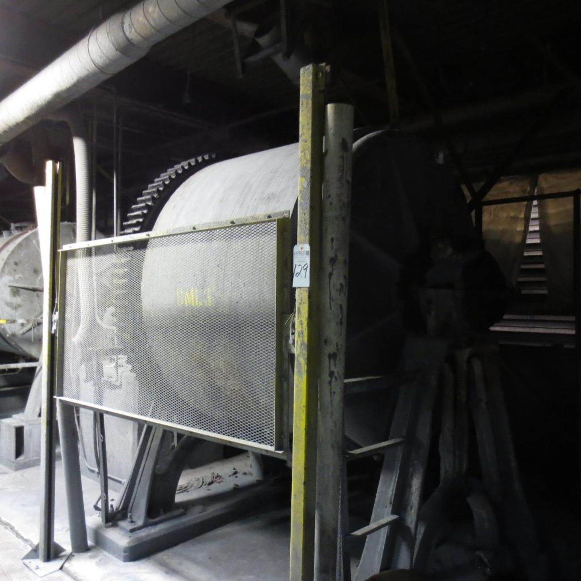 2,500 Lb. Carbon Steel Ball Mill (Est) 6' Dia. x 5' Long, Ceramic Lined, Drive Motor, Stand - Image 3 of 3