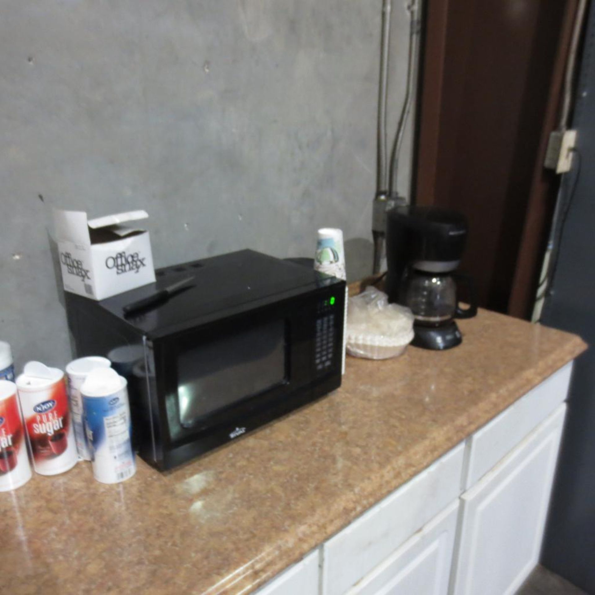 Cabinet, Refrigerator, Toaster Oven and Microwave - Image 3 of 3