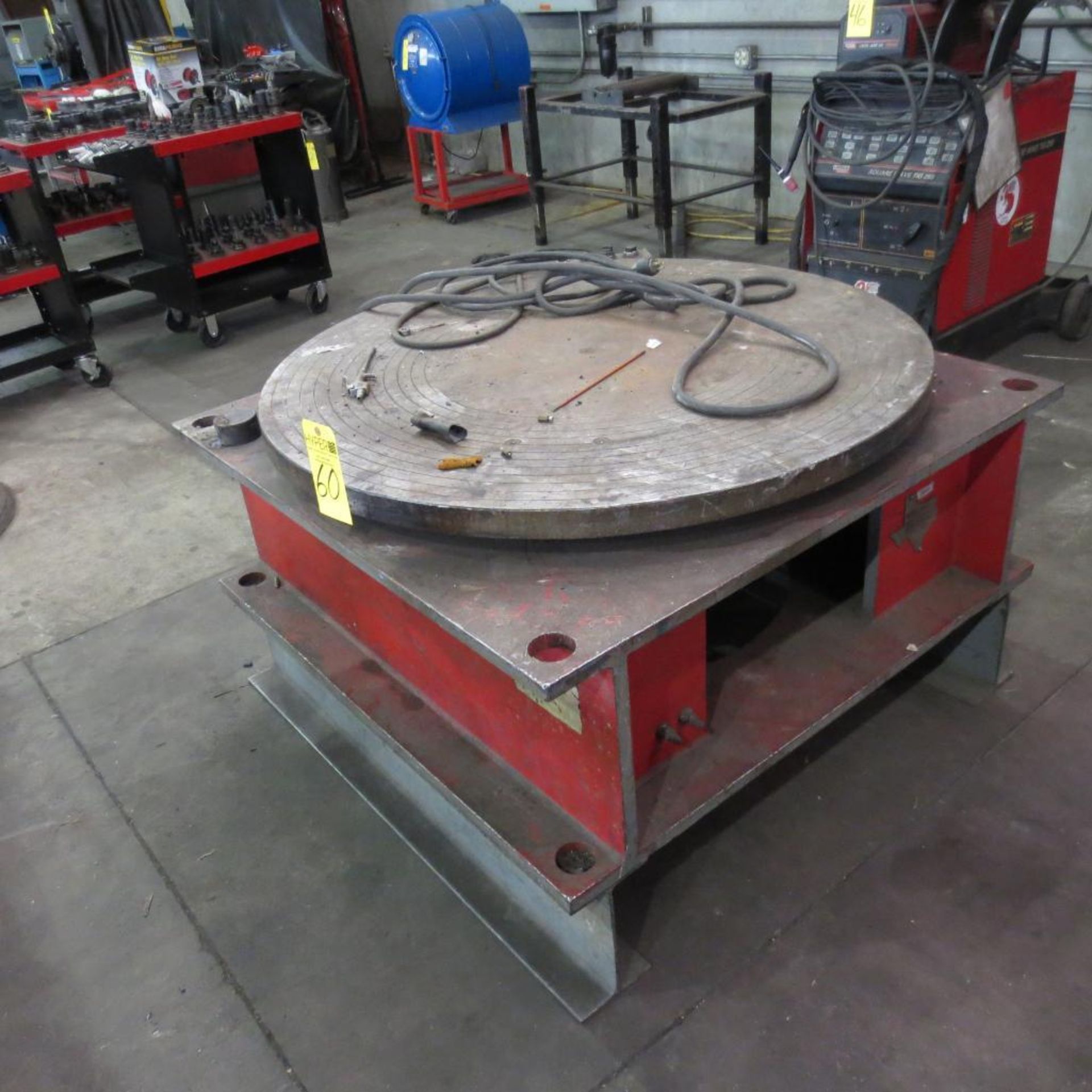 Kec Model FT-400 20 Ton Cap 4' DIA. ROTARY WELDING TABLE